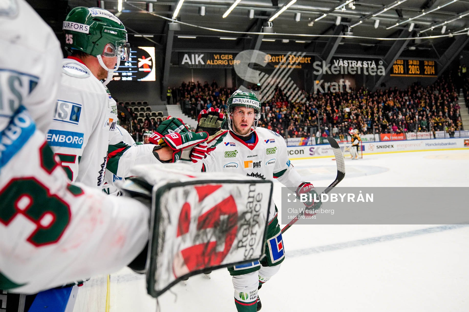 Frölundas Matt Donovan jublar