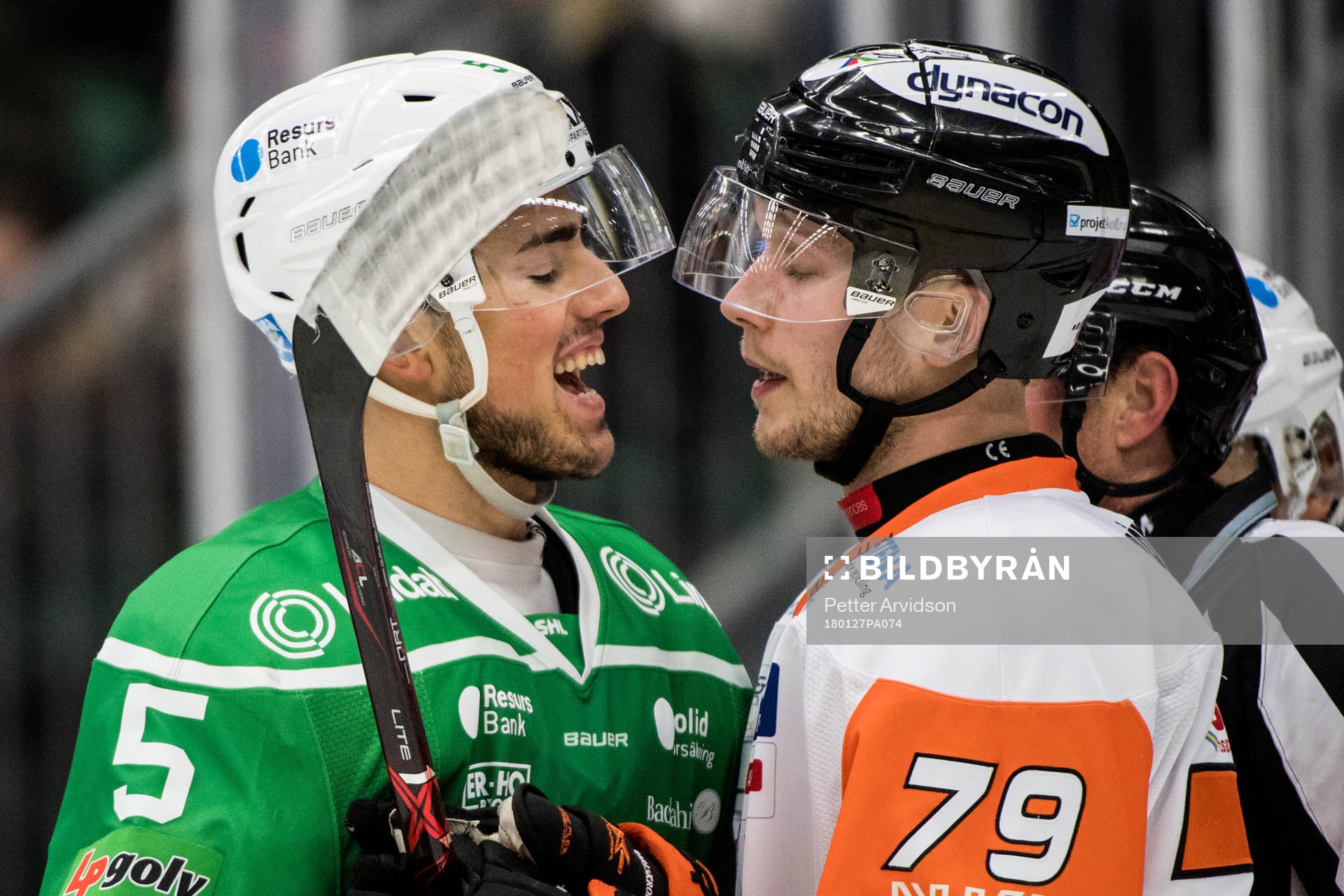 Rögles Alen Bibic och Karlskronas Emil Lundberg