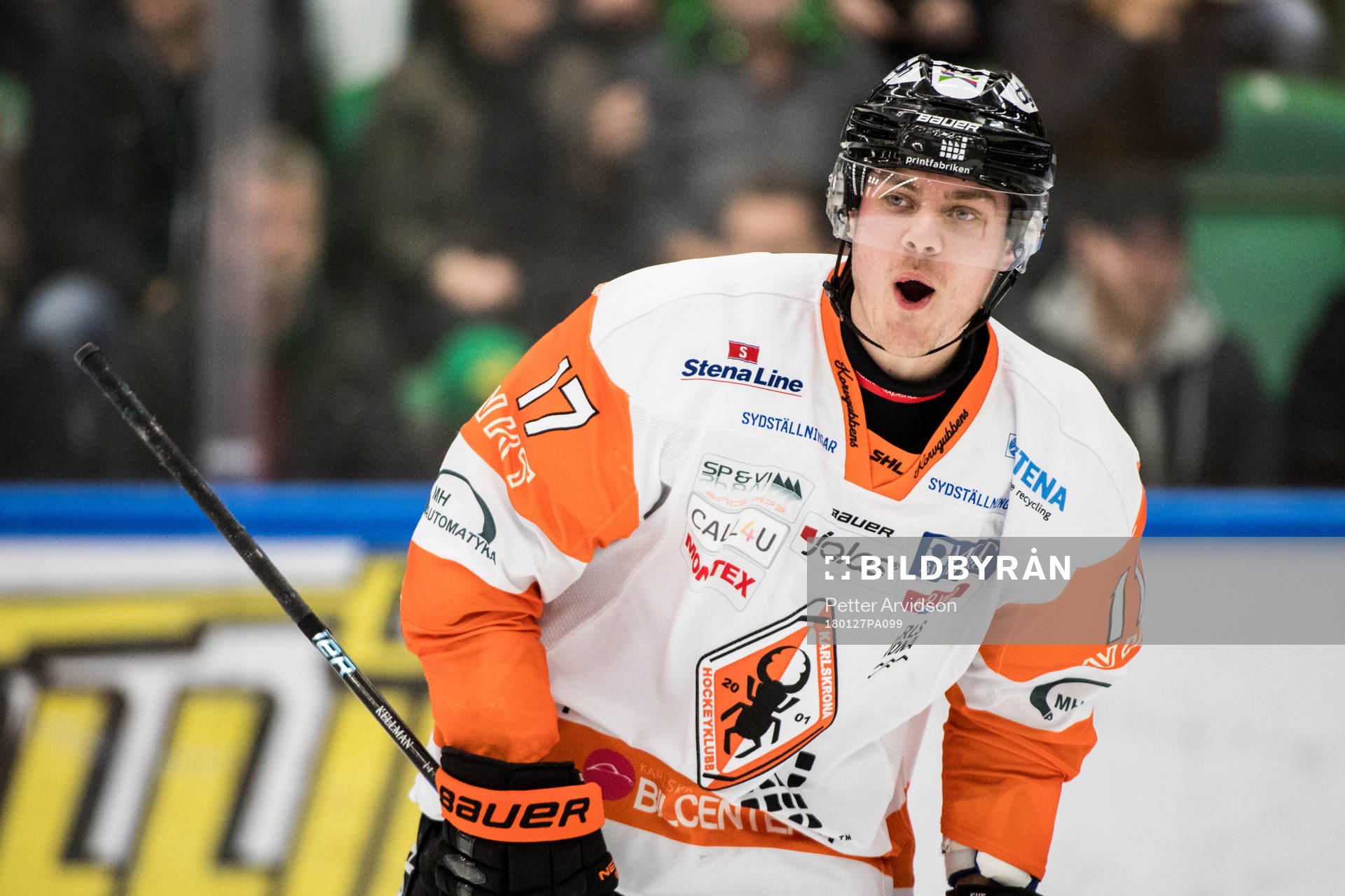 Karlskronas Joel Kellman jublar