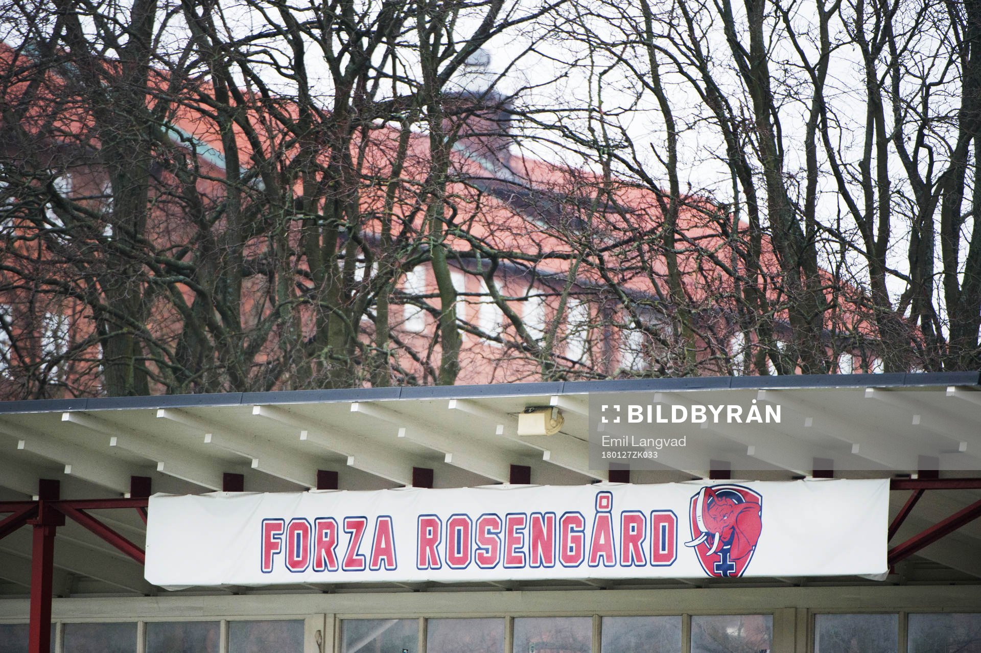 Forza Rosengårds-skylten på Malmö IP