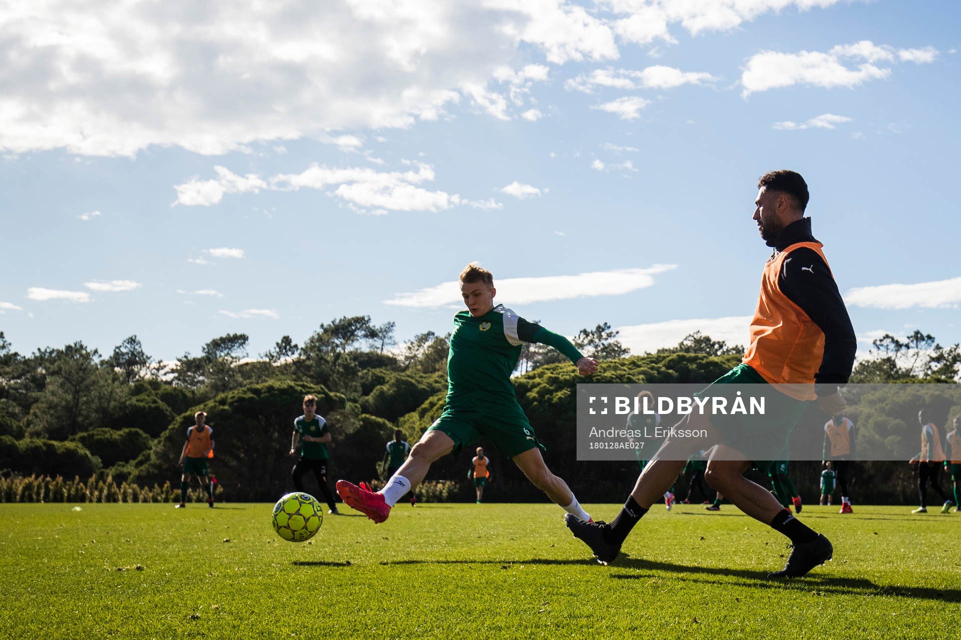 Hammarbys Oscar Krusnell och Imad Khalili