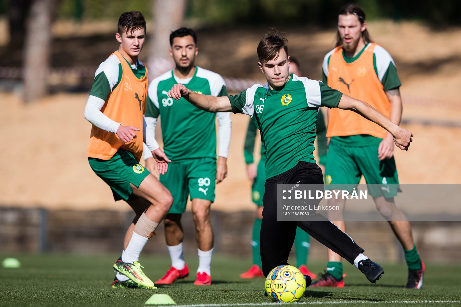 Hammarbys Leo Bengtsson och Dusan Jajic