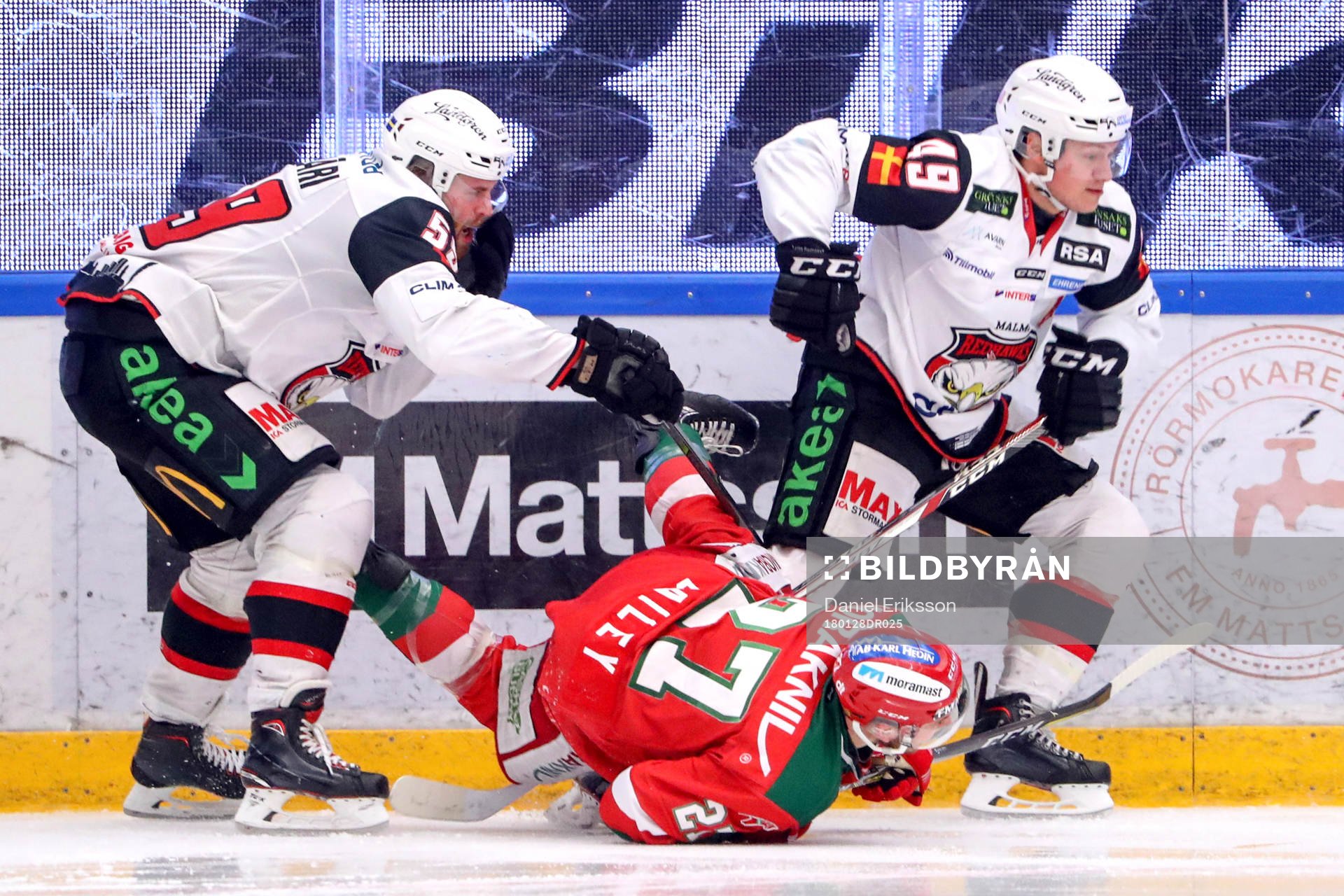 Malmö Redhawks Anton Mylläri och Rhett Rakhshani och