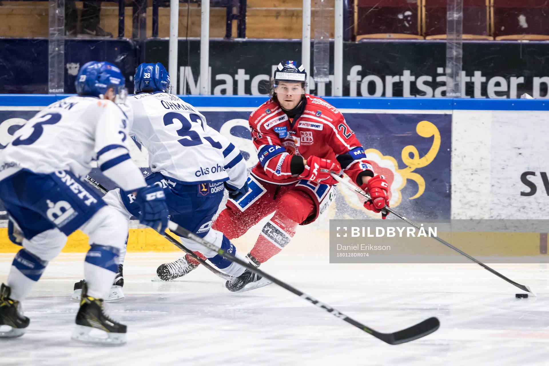 Västerviks Victor Öhman och Leksands Anton Öhman  i
