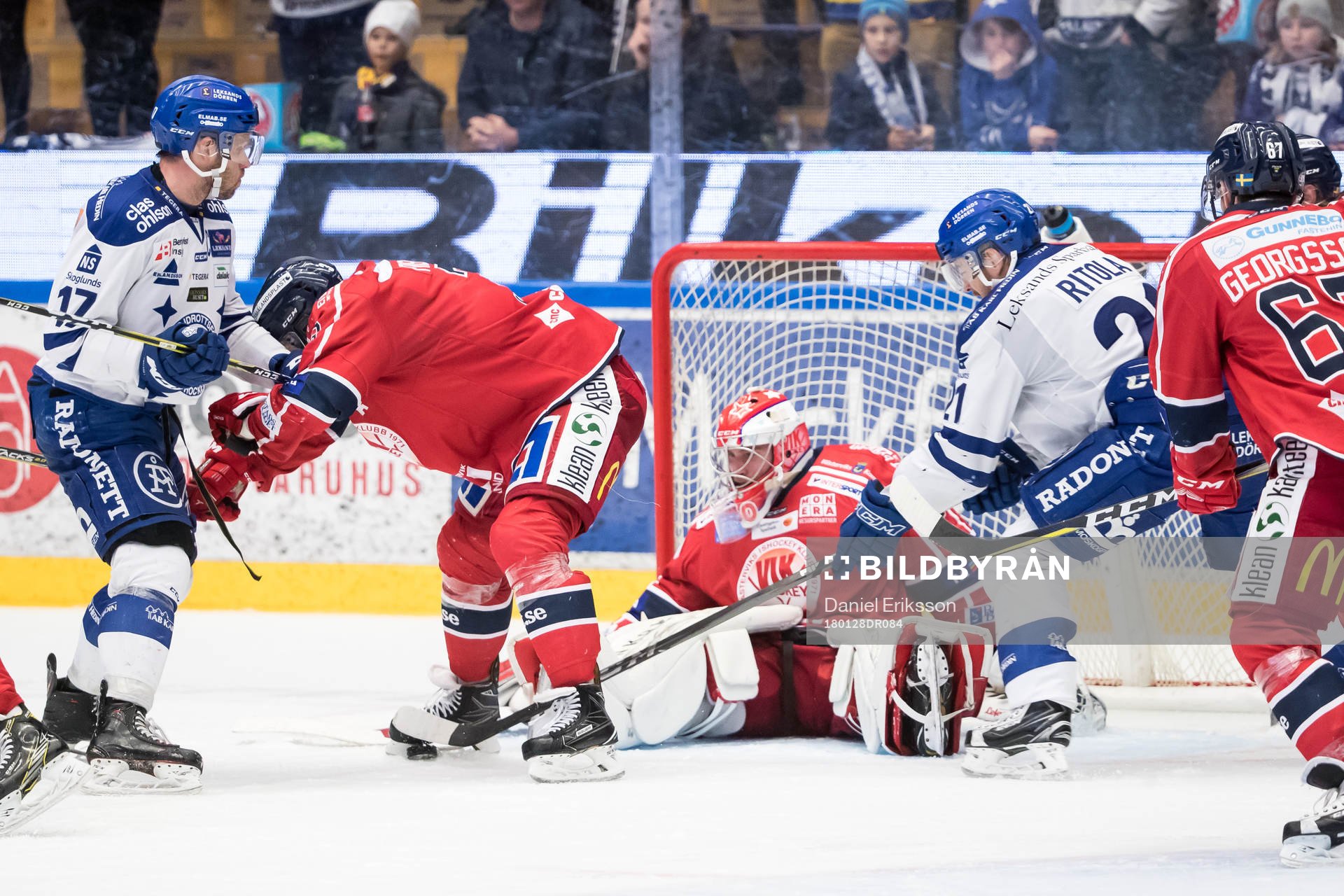 Leksands Jesper Ollas och Mattias Ritola framför