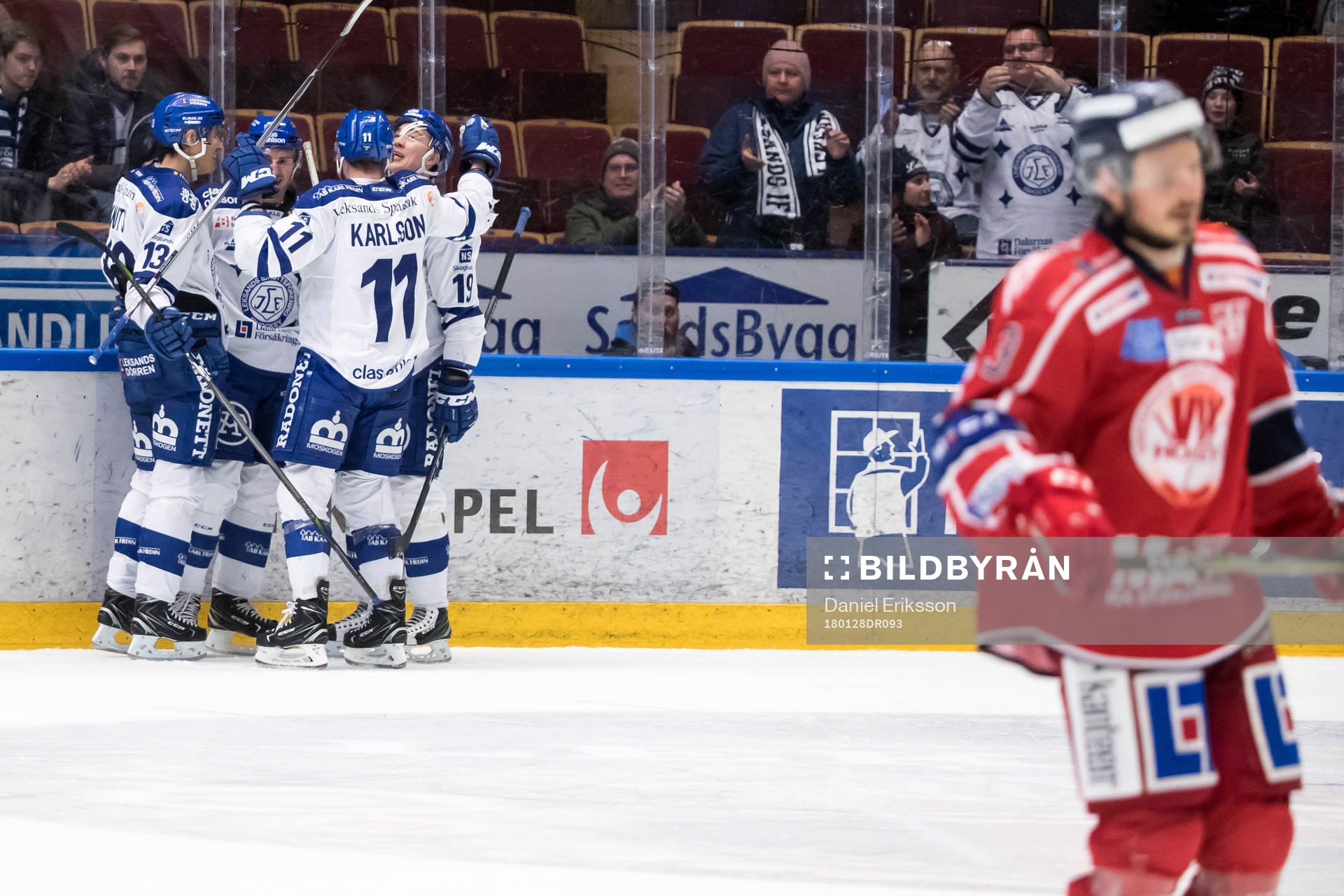 Leksands Tobias Forsberg och Jon Knuts och Martin Karlsson
