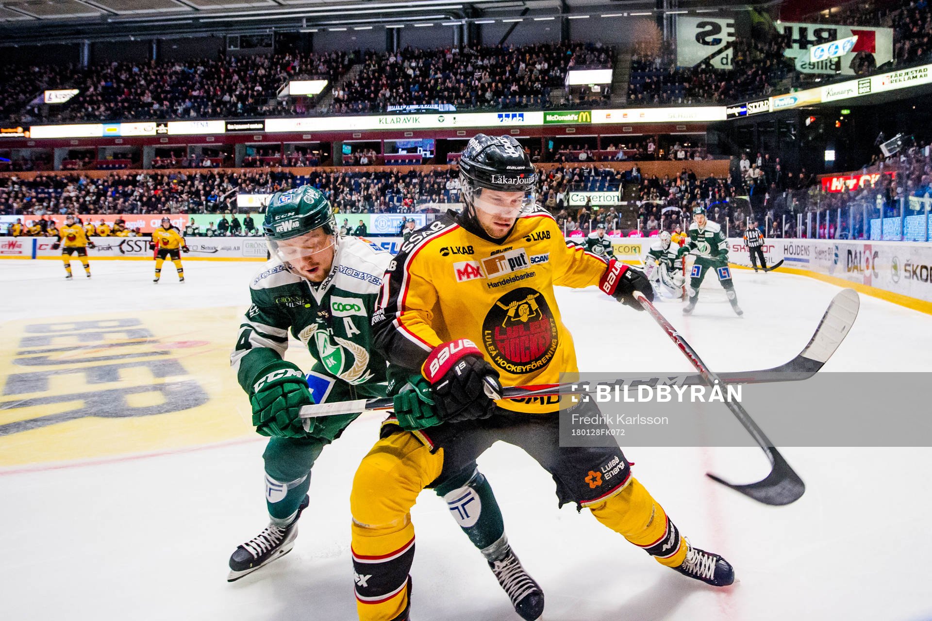 Färjestads Rasmus Asplund och Luleås Petter Emanuelsson
