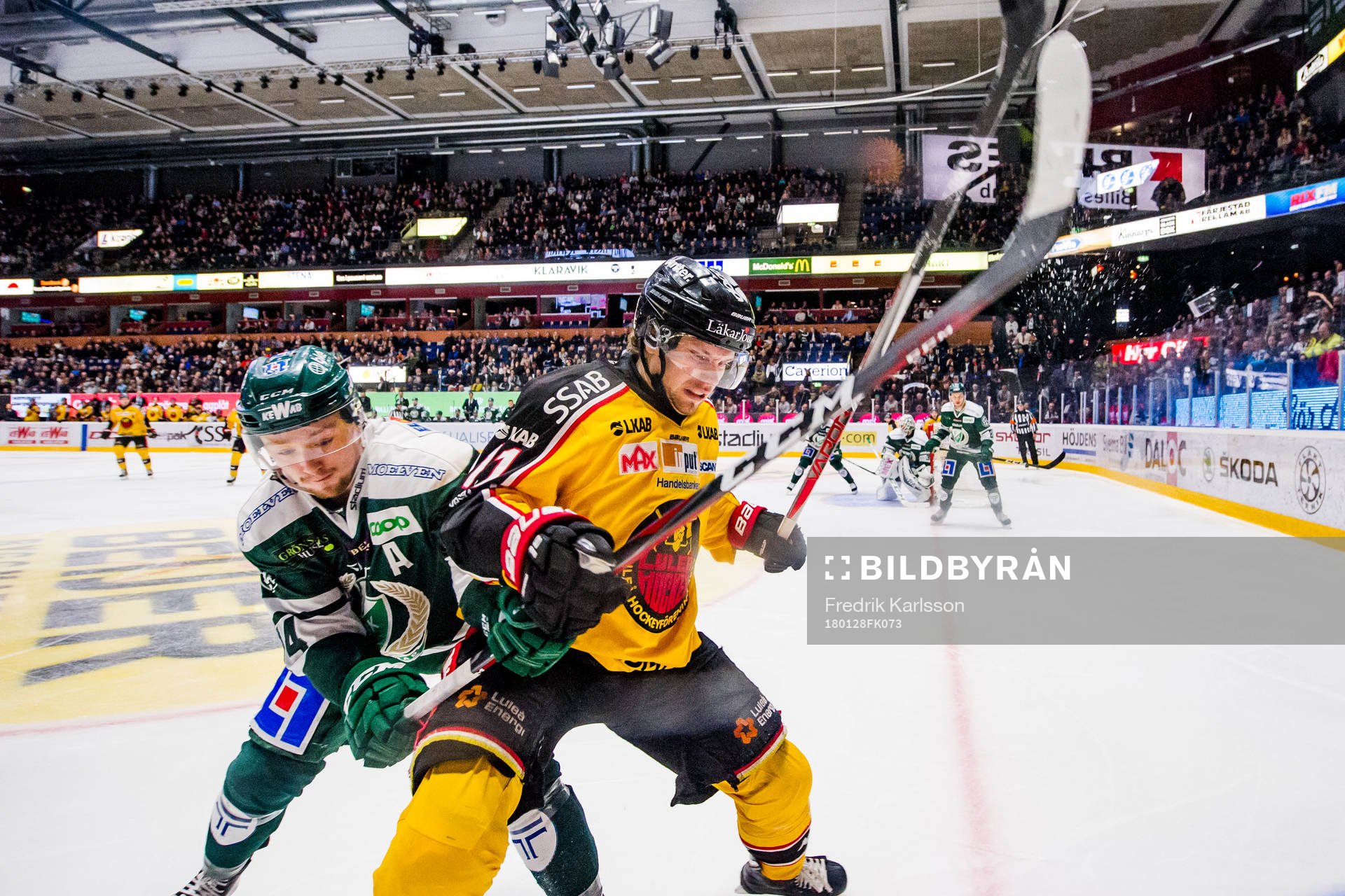 Färjestads Rasmus Asplund och Luleås Petter Emanuelsson