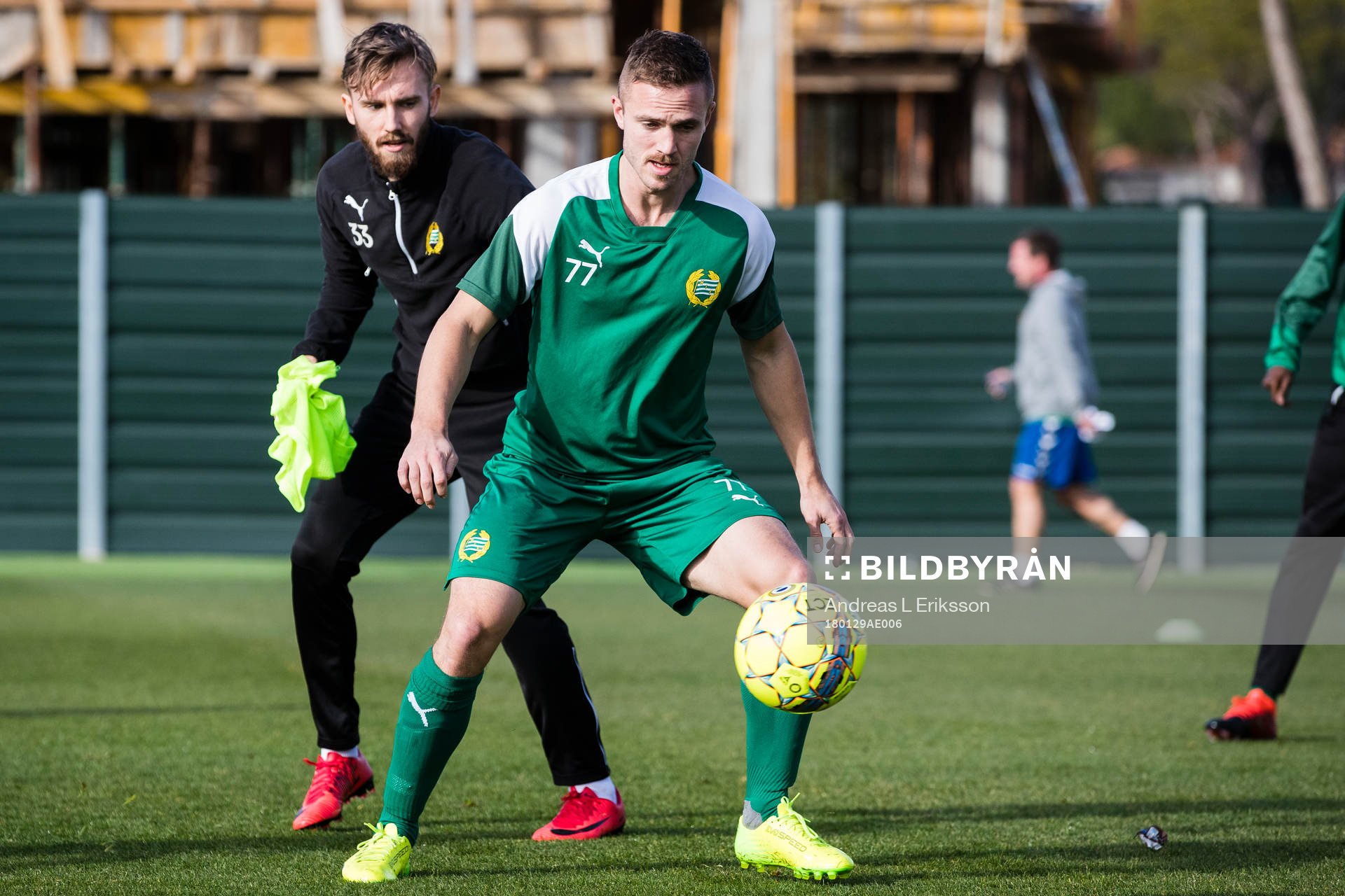 Hammarbys Simon Sandberg och Mats Solheim