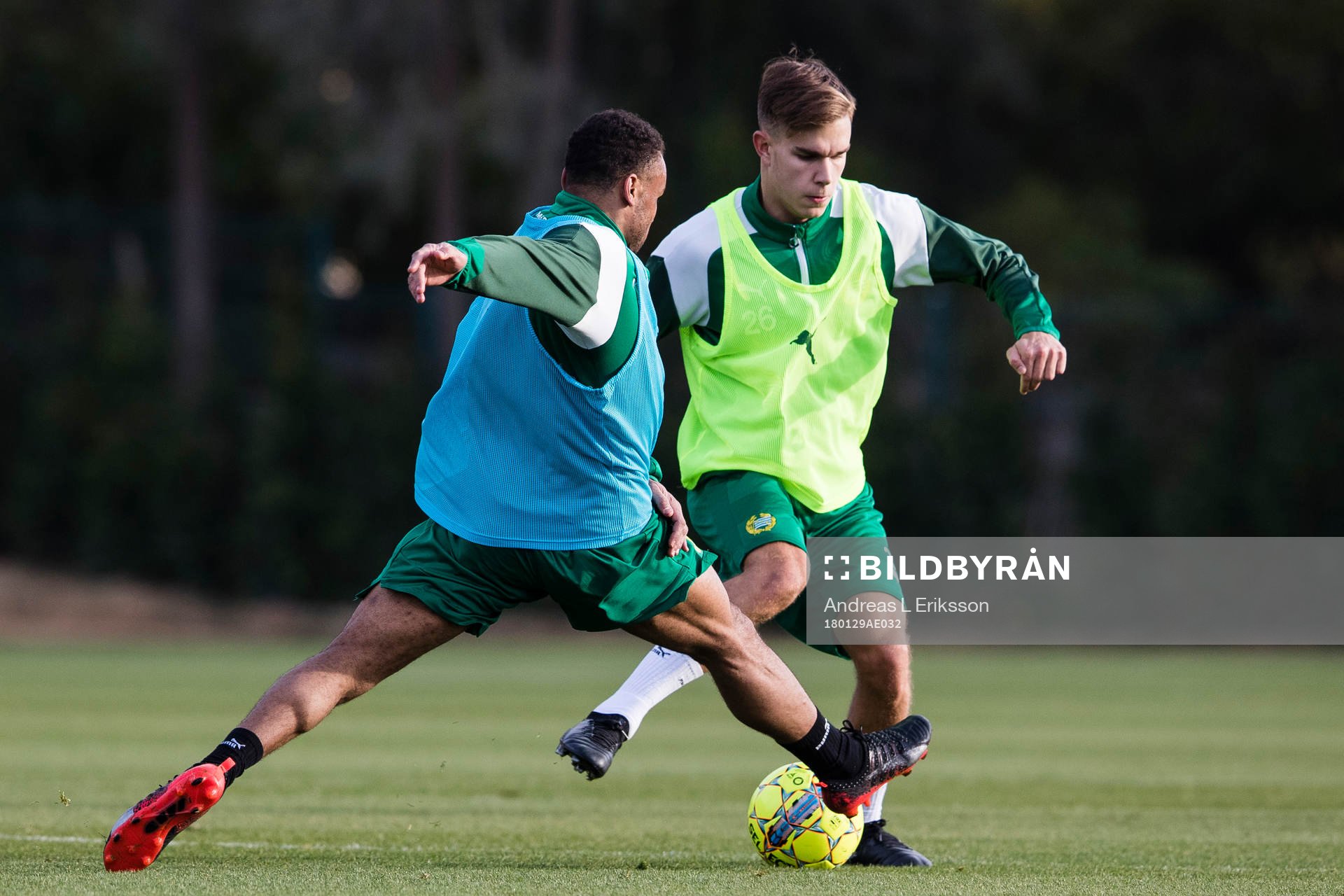 Hammarbys Serge-Junior Martinsson Ngouali och Dusan Jajic