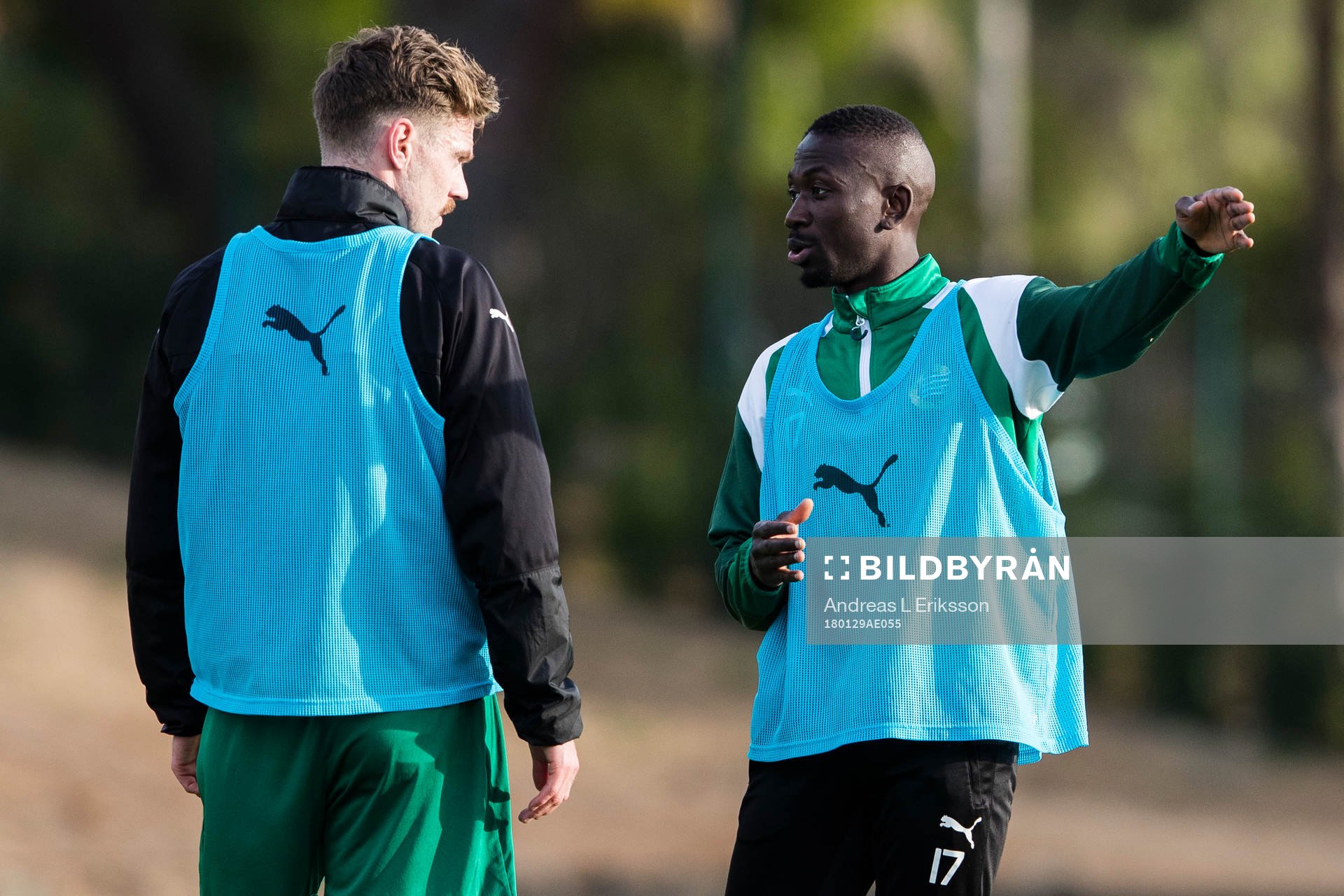 Hammarbys Arnór Smárason och Pa Amat Dibba