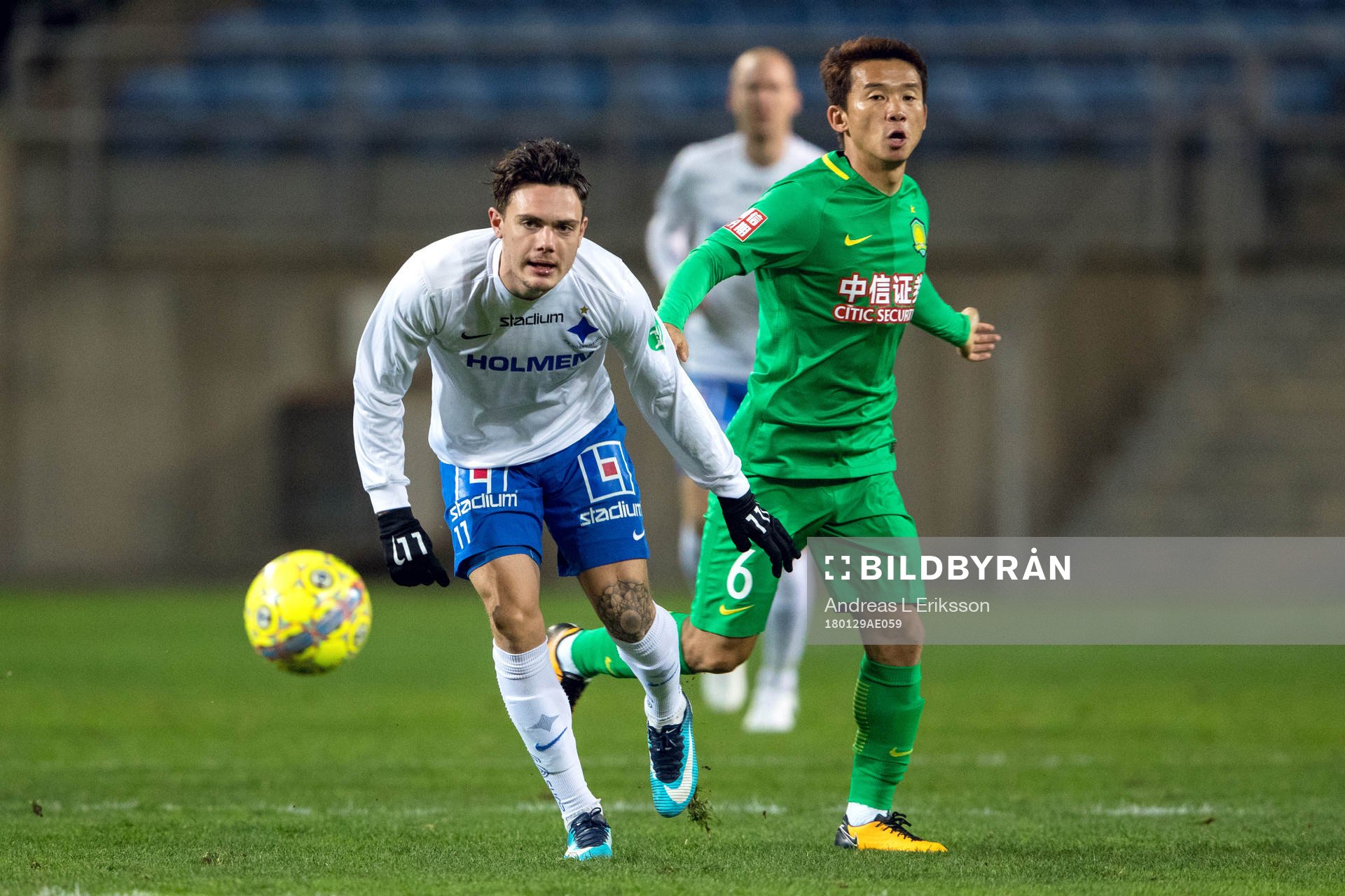 Norrköpings David Moberg Karlsson och Beijing Sinobo