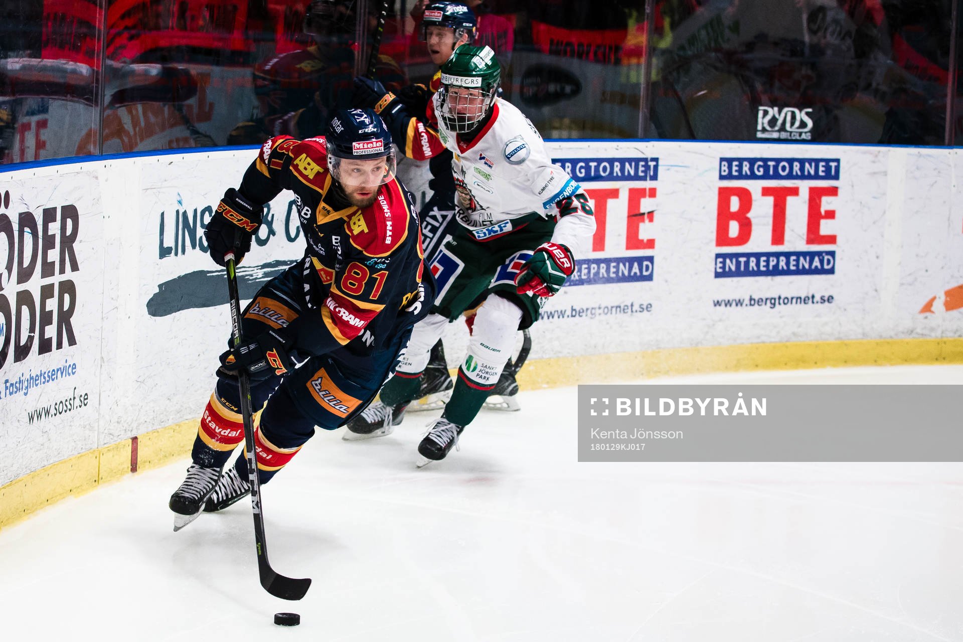 Djurgårdens Calle Ridderwall och Frölundas Rasmus Dahlin