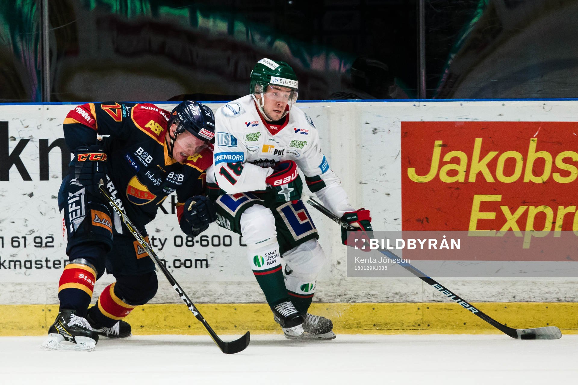 Frölundas Mattias Nörstebö och Djurgårdens Henrik