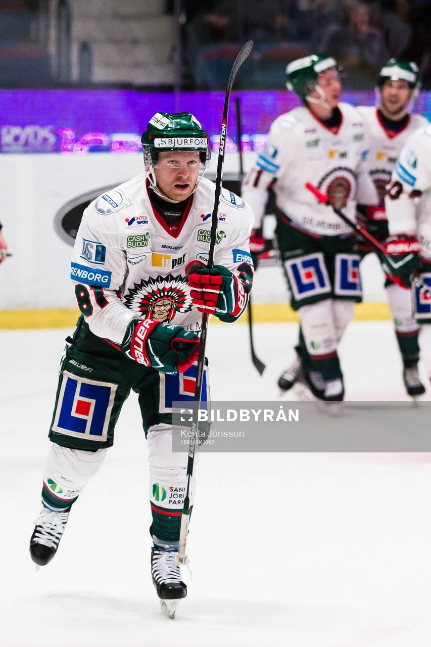 Frölundas Ryan Lasch jublar