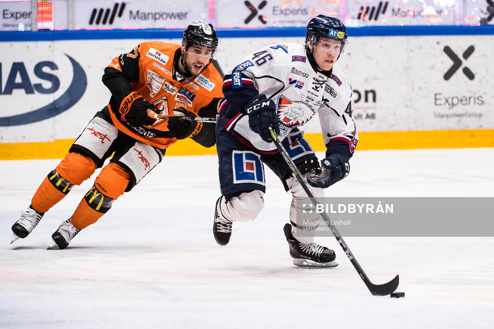 Karlskronas Konstantin Komarek  och Linköpings Mathis Olimb