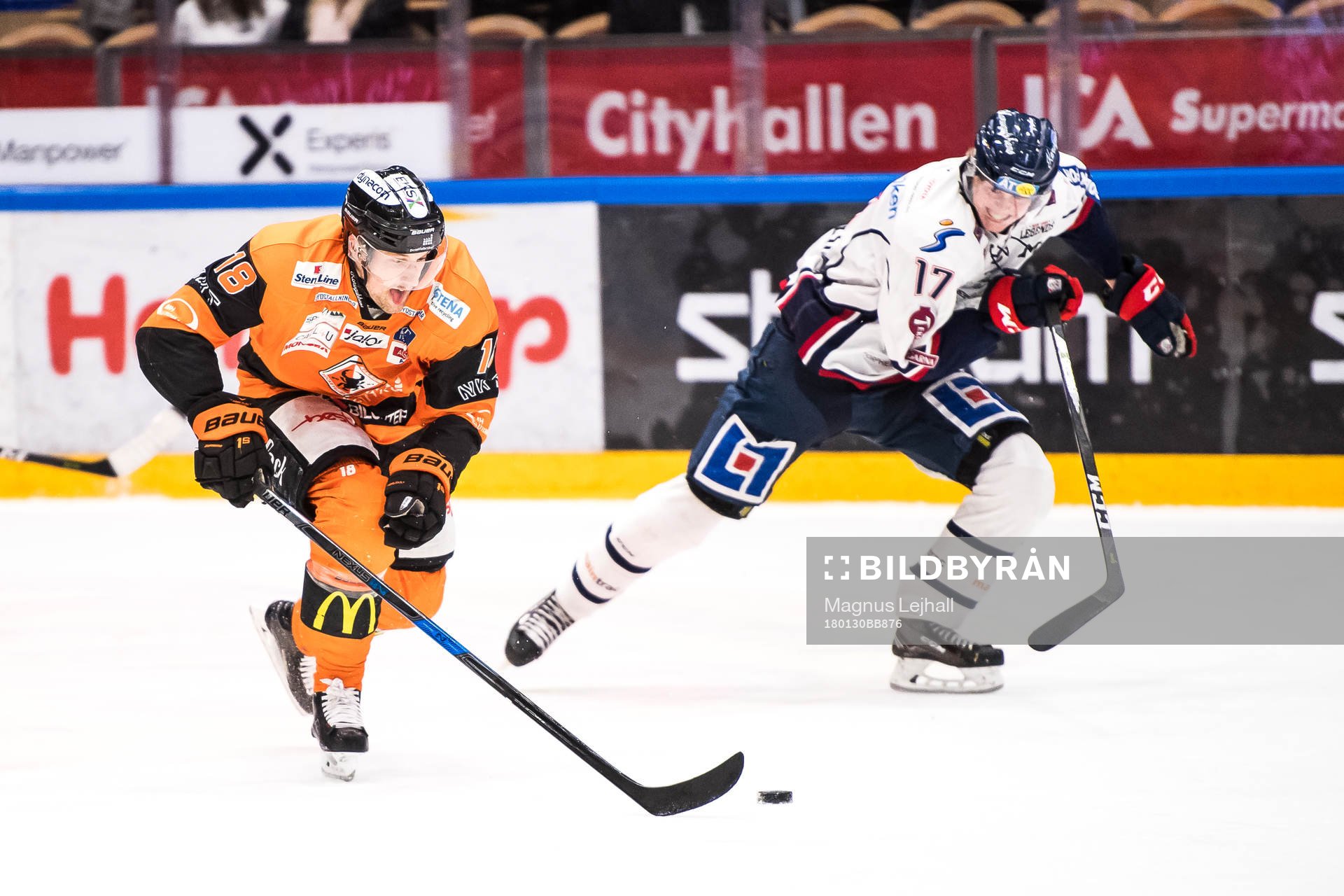Karlskronas Emil Larsson och Linköpings Fredrik Karlström
