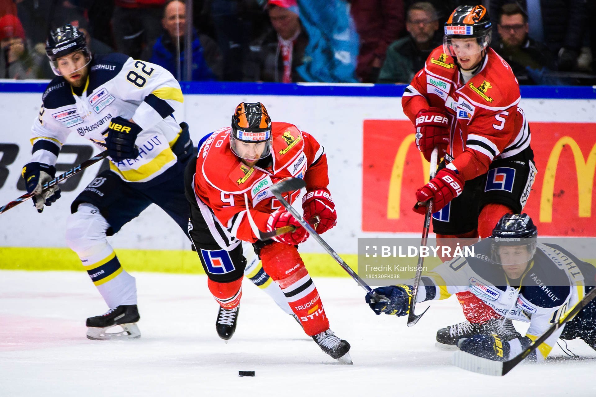 s Kevin Stenlund, Örebros Tylor Spink och Gustav