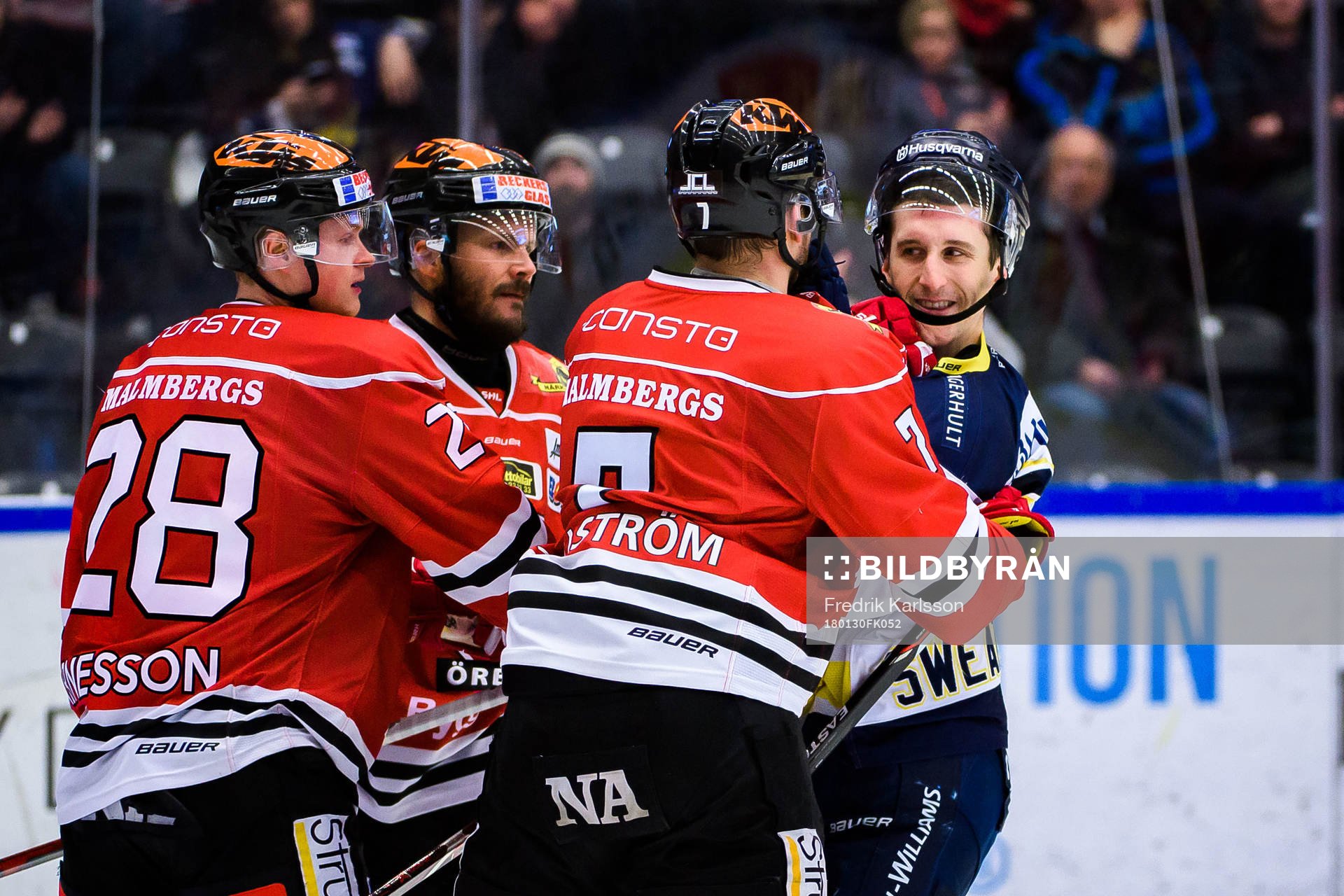 Örebros Linus Arnesson, Johan Wiklander och Gustav