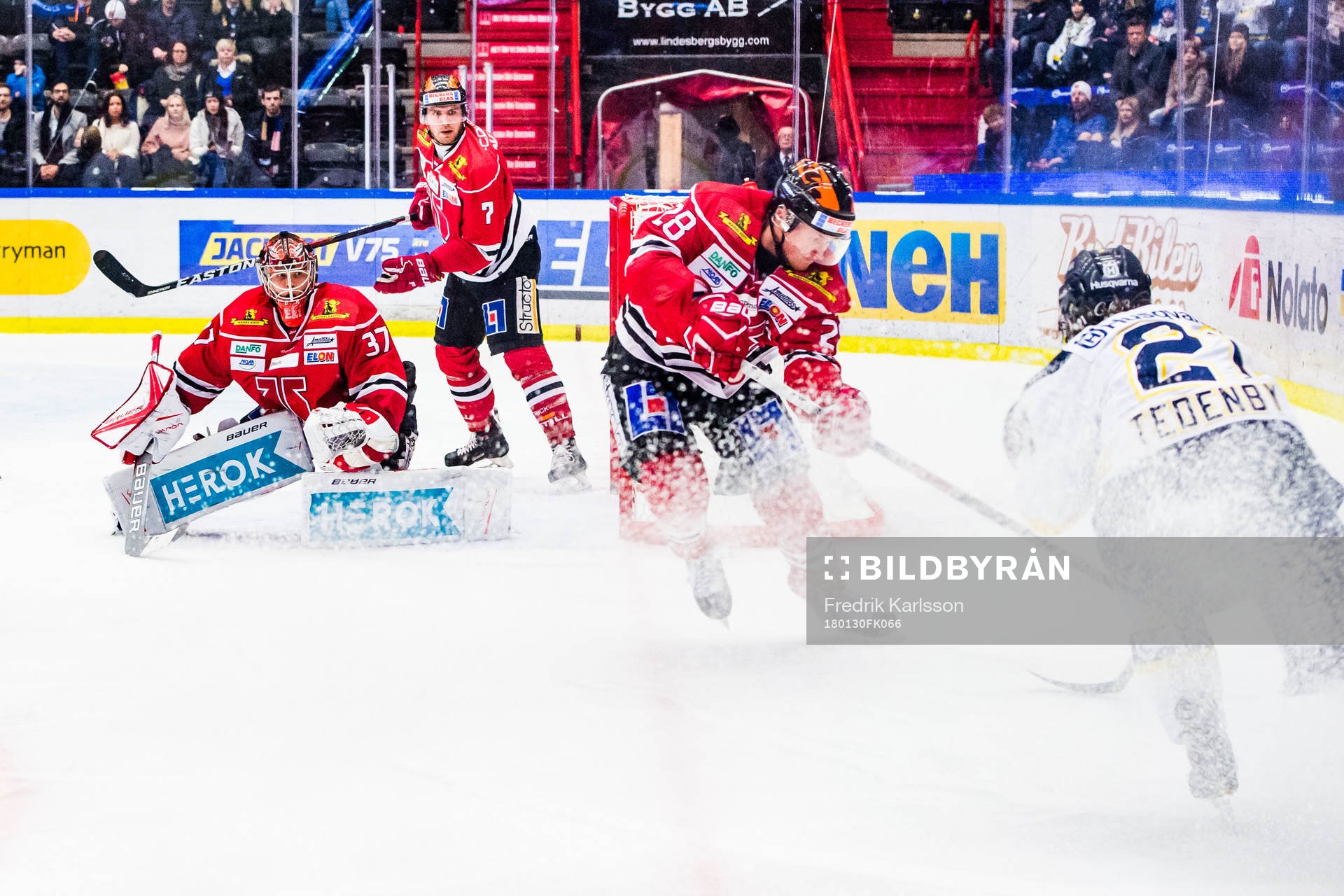 Örebros målvakt Eero Kilpeläinen, Alexander Hellström,
