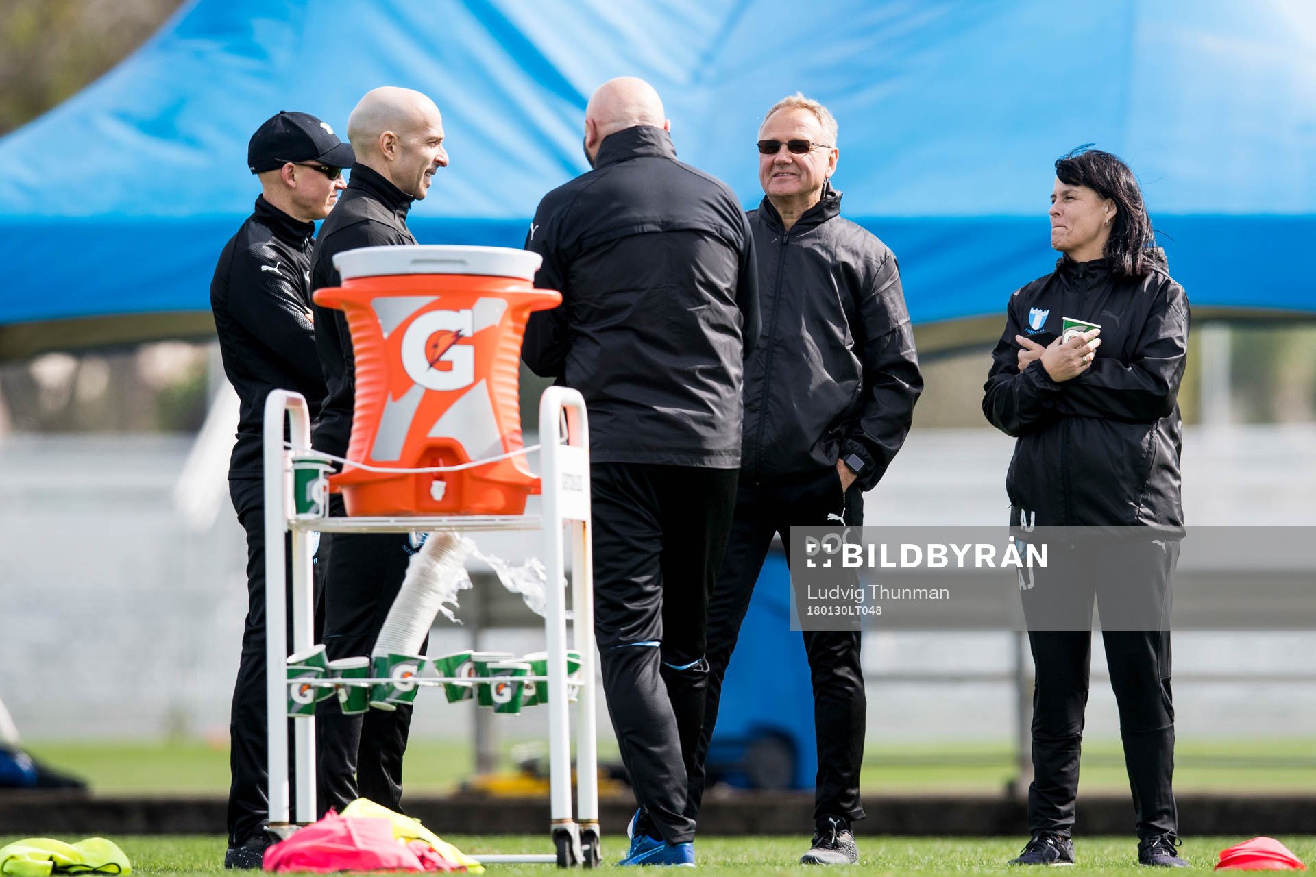 Malmö FFs  psykolog Sverker Fryklund, massör Greger