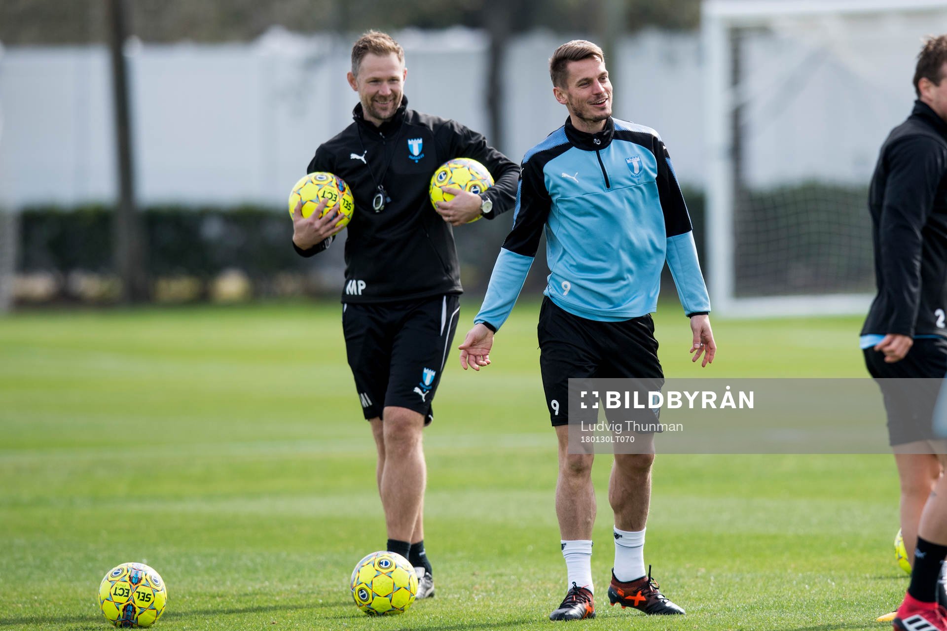 Malmö FFs tränare Magnus Pehrsson och Markus Rosenberg