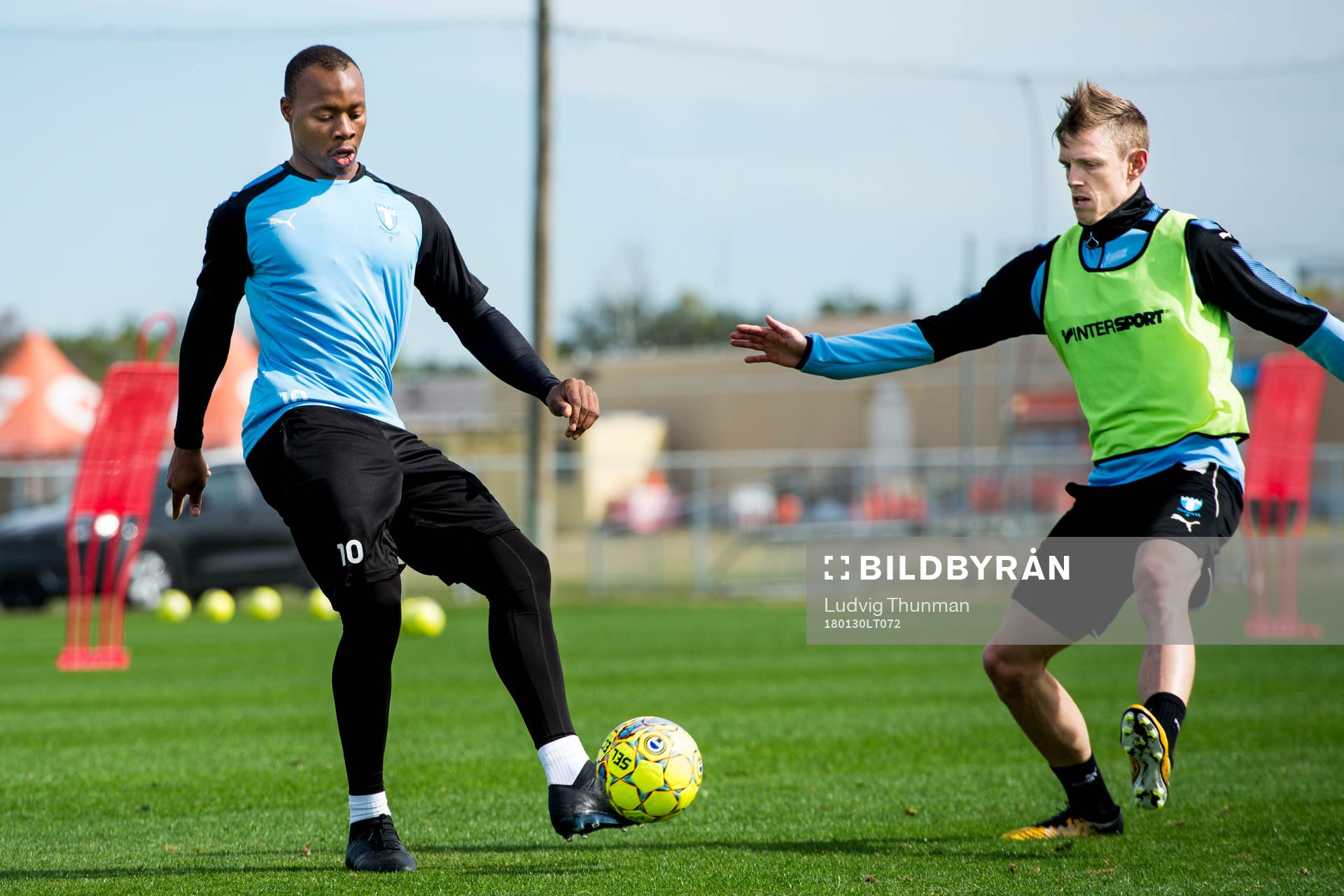 Malmö FFs Carlos Strandberg och Sören Rieks
