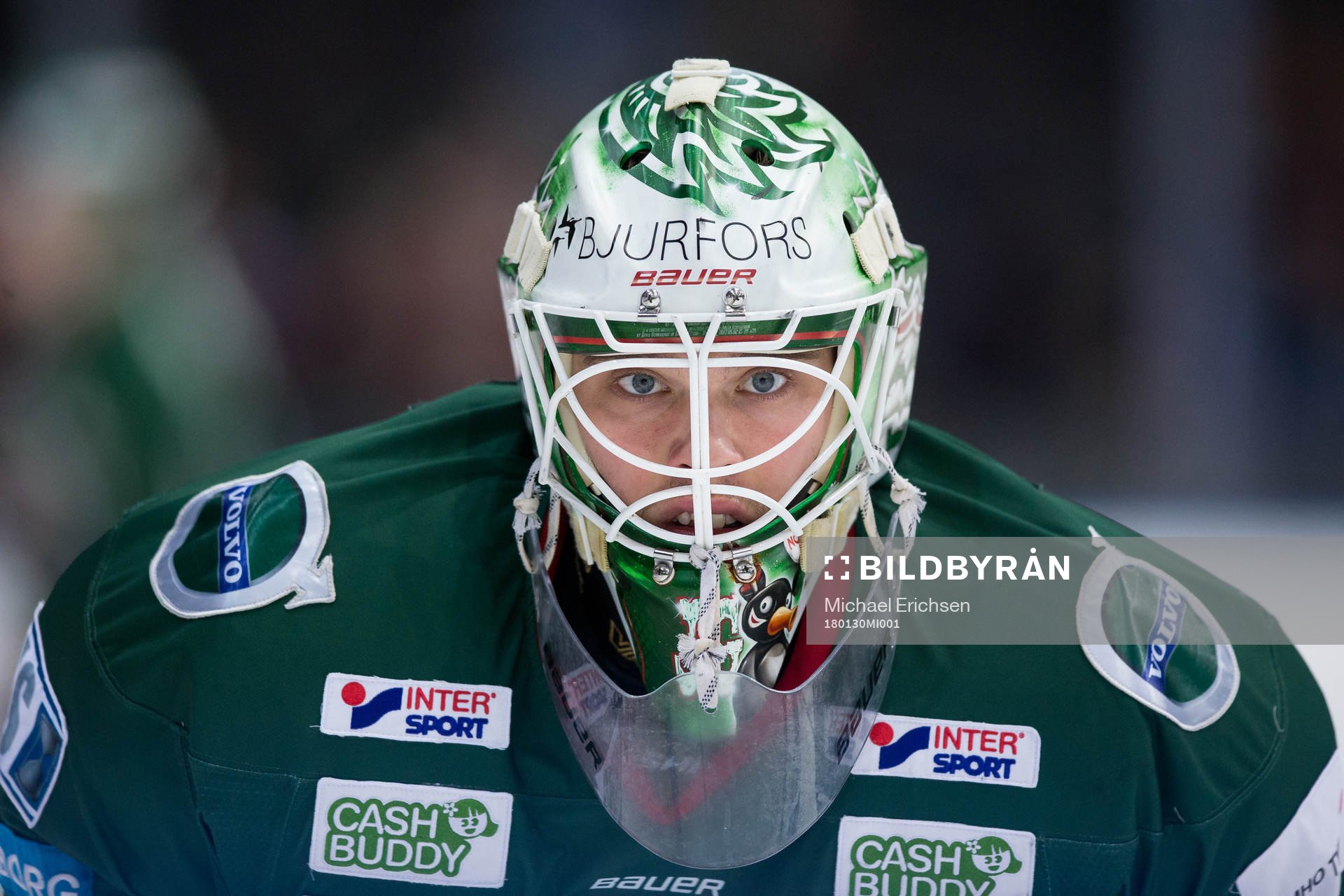 Frölundas målvakt Johan Gustafsson