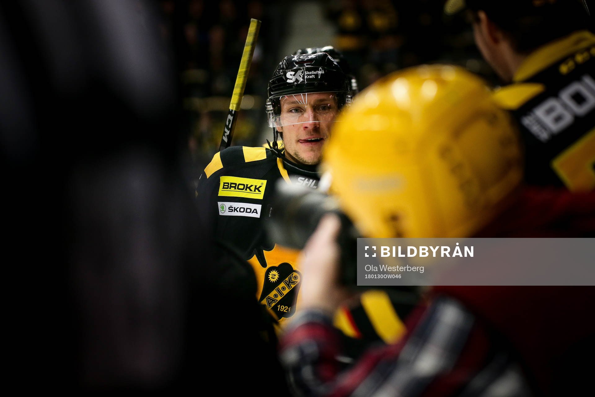 Skellefteås Jesper Olofsson jublar