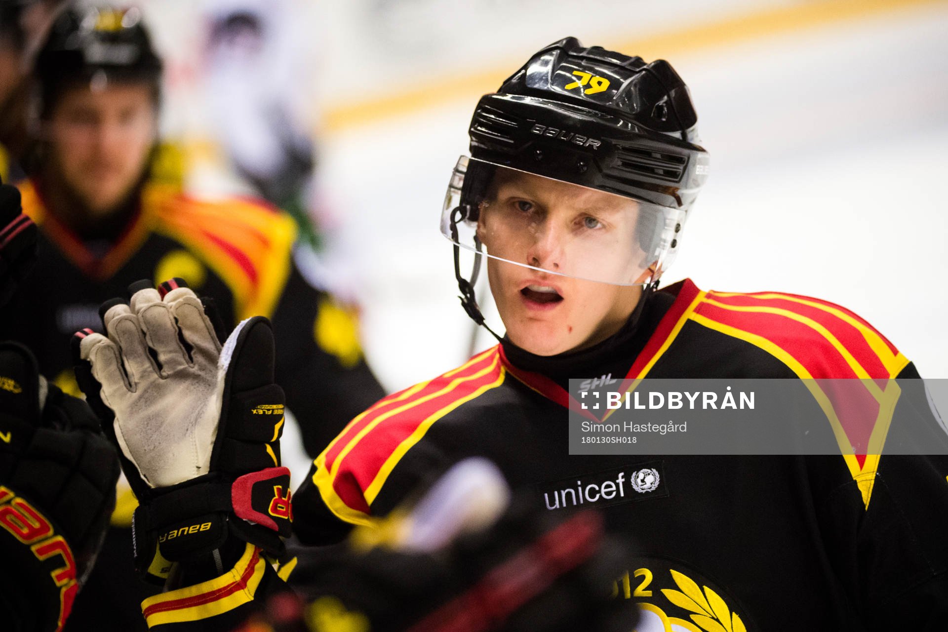 Brynäs Daniel Mannberg jublar