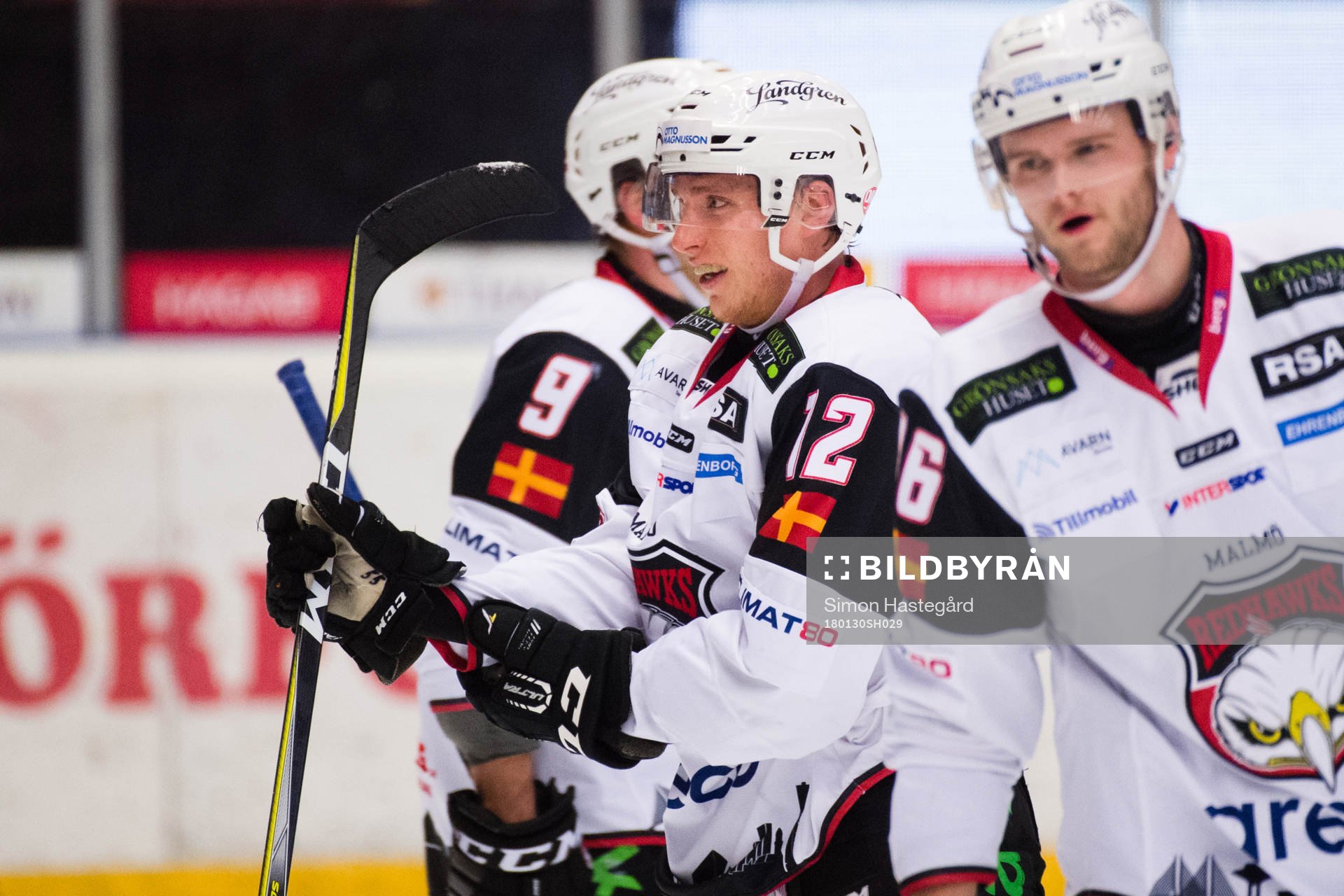 Malmö Redhawks Matias Lassen jublar