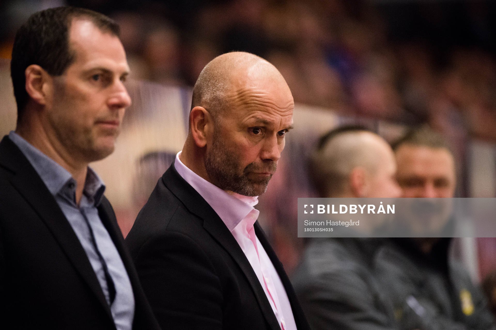 Brynäs assisterande tränare Jan Larsson och tränare