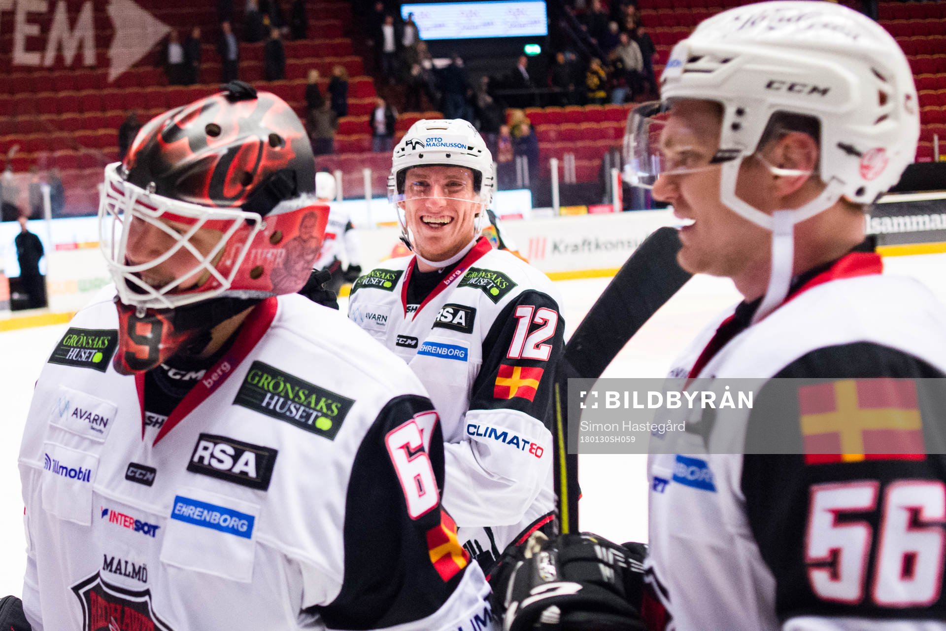 Malmö Redhawks Matias Lassen jublar