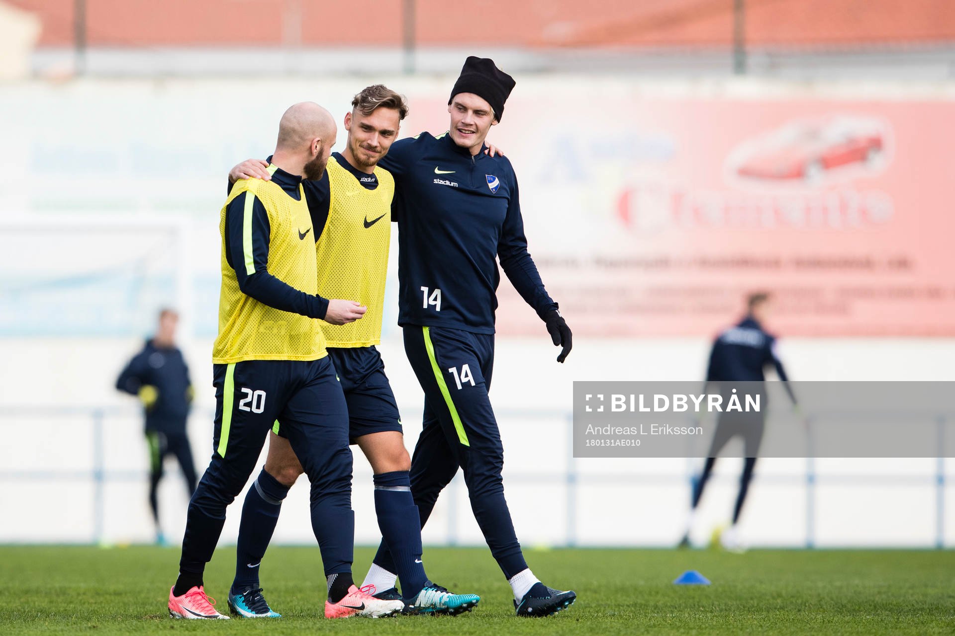 Norrköpings Daniel Sjölund, Linus Wahlqvist och Eric Smith