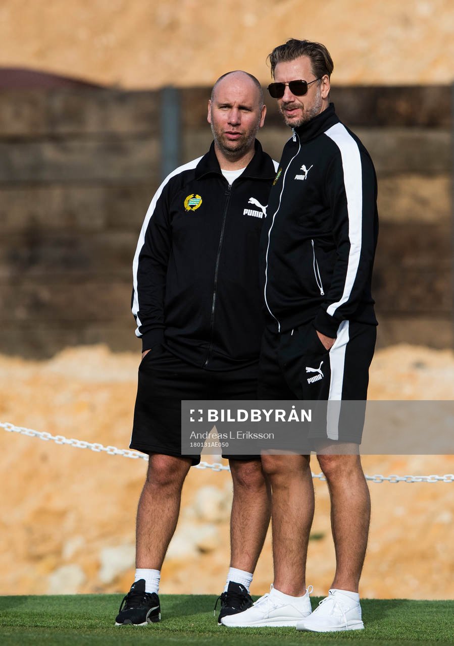 Hammarbys scoutansvarige Mikael Hjelmberg och sportchef
