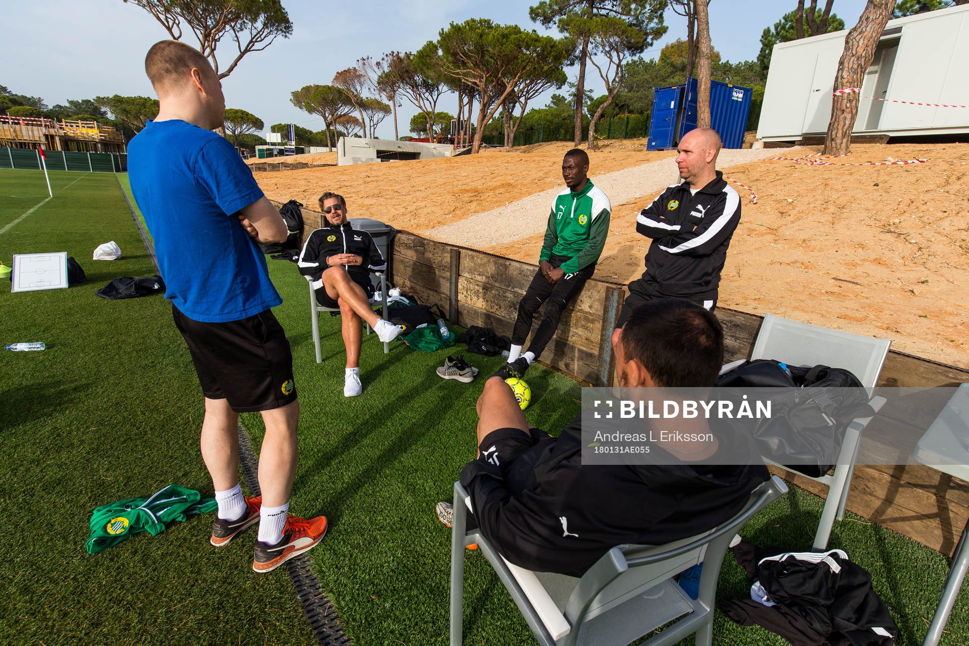 Hammarbys tränare Stefan Billborn, sportchef Jesper