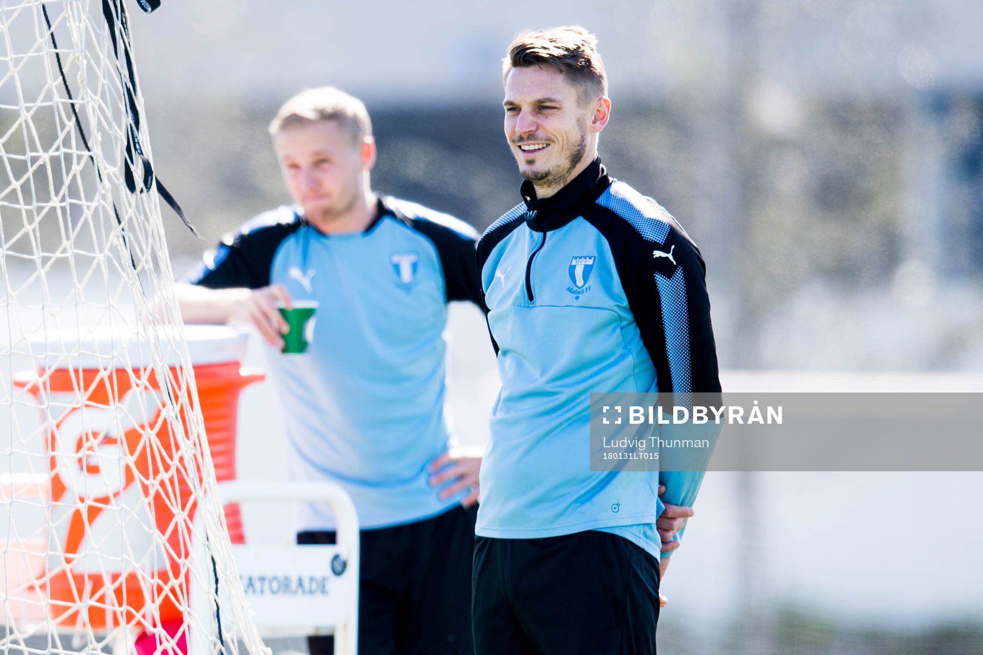 Malmö FFs Franz Brorsson och Markus Rosenberg