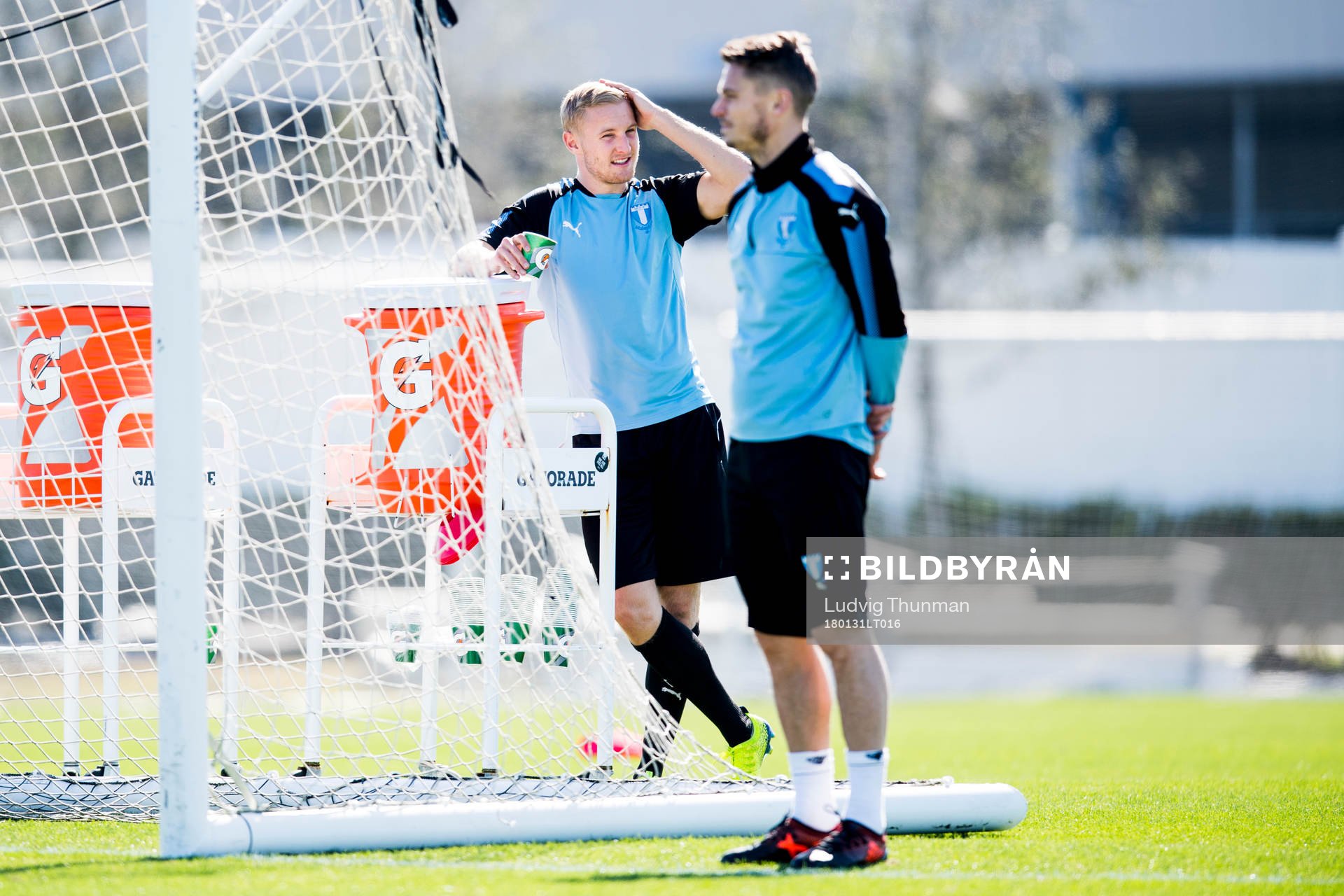 Malmö FFs Franz Brorsson och Markus Rosenberg