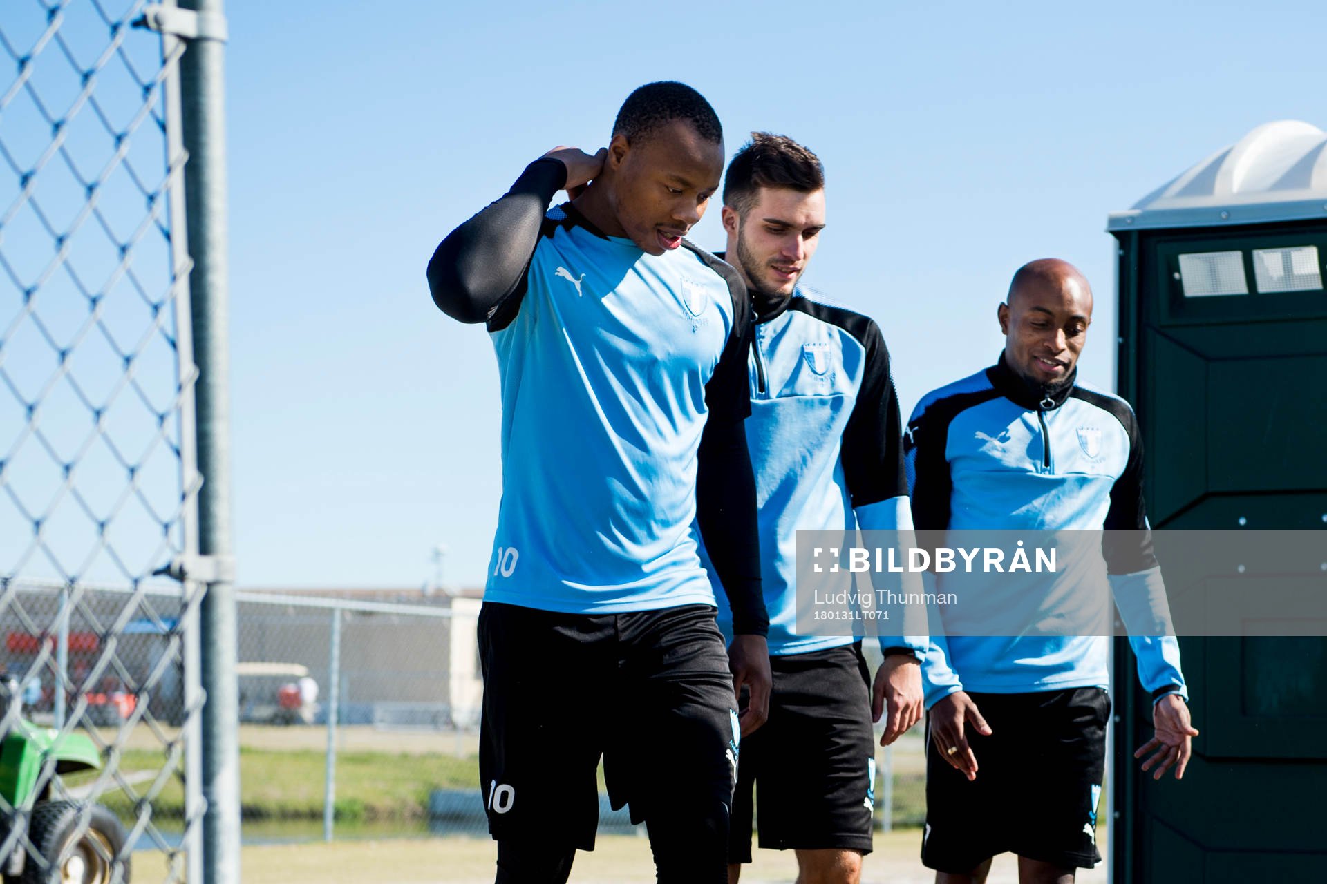 Malmö FFs Carlos Strandberg, Egzon Binaku och Fouad