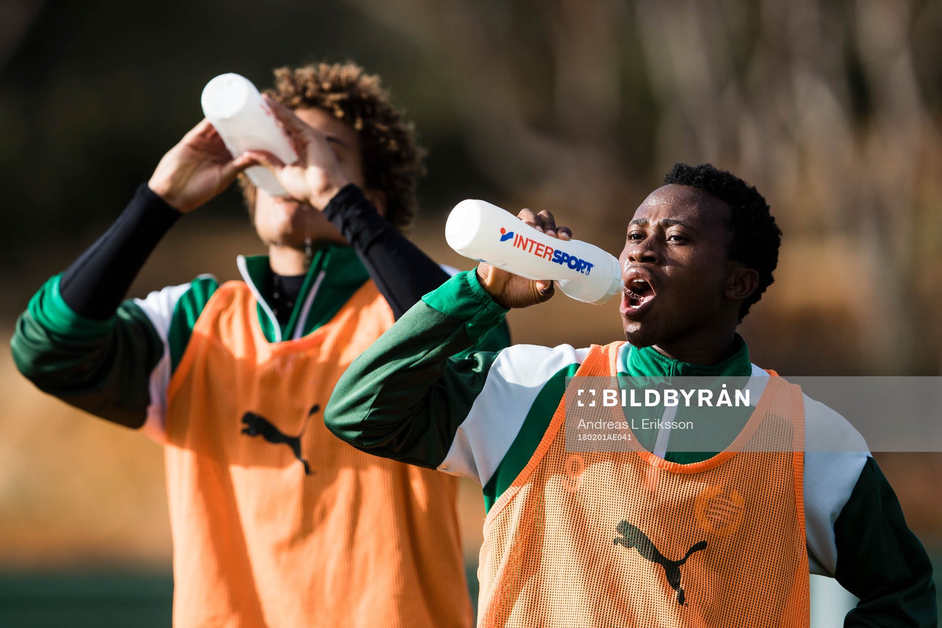 Hammarbys Neto Borges och Abdul Halik Hudu