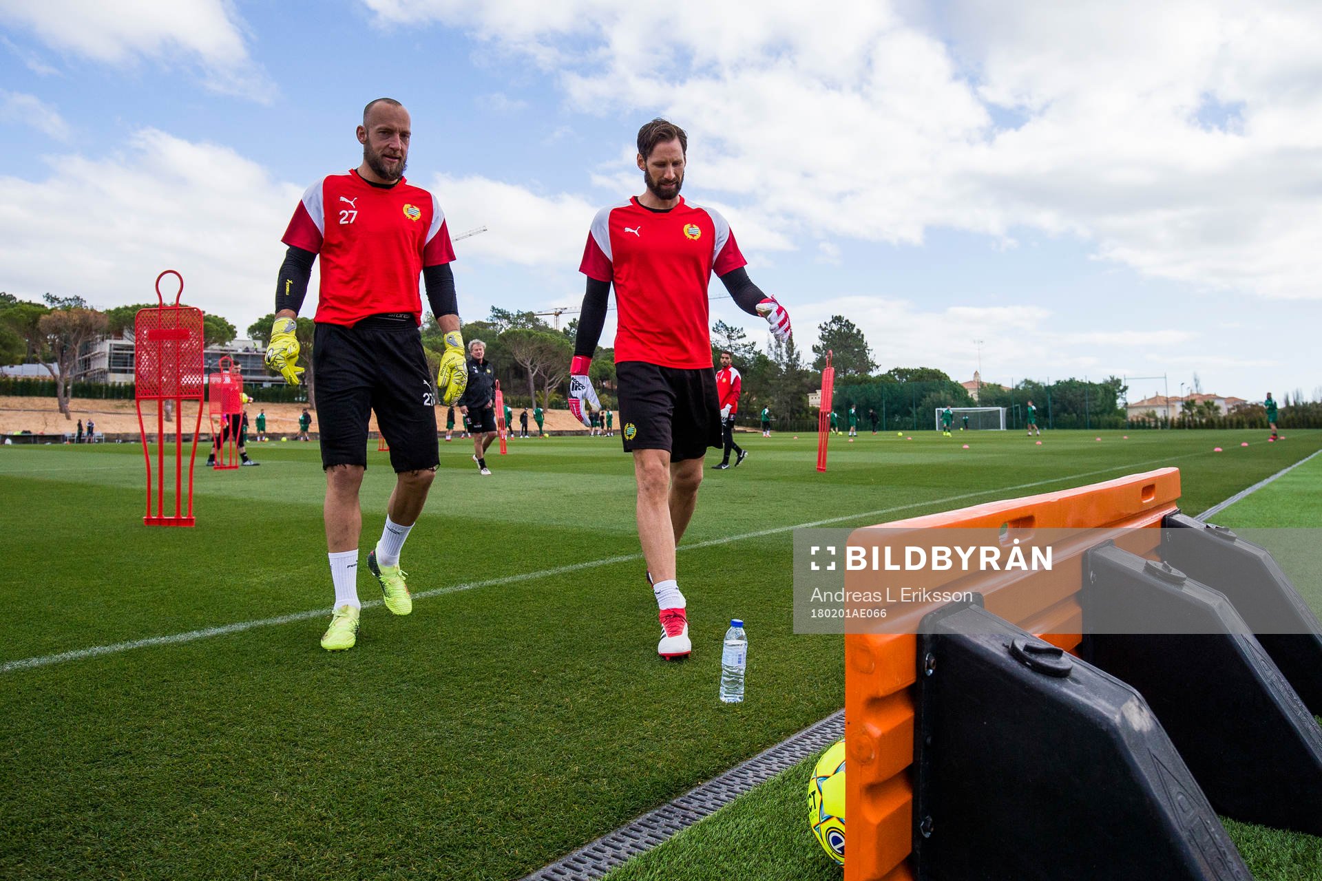Hammarbys målvakt Benny Lekström och målvakt Johan Wiland