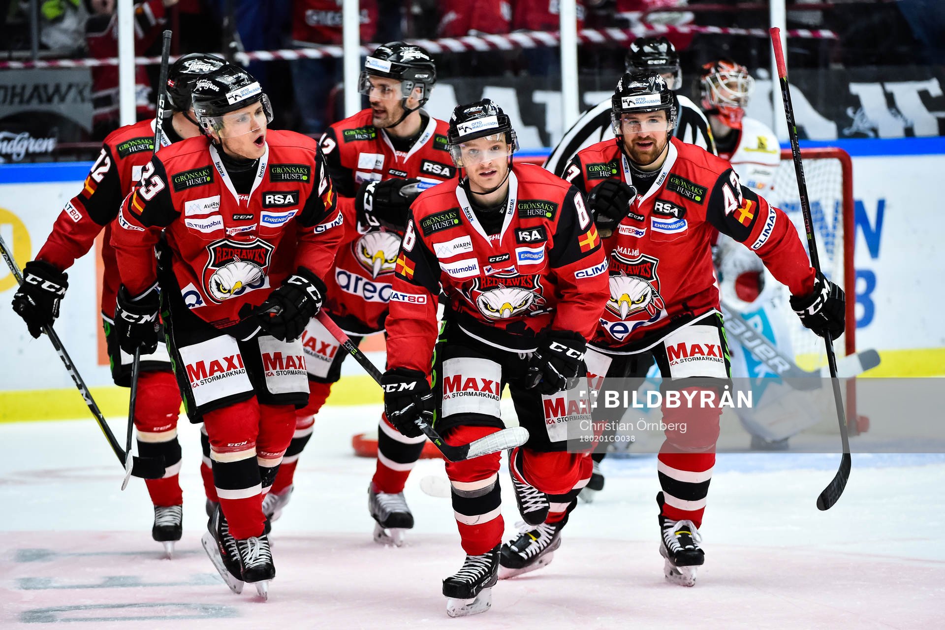 Malmö Redhawks Christoffer Forsberg och Nichlas Hardt