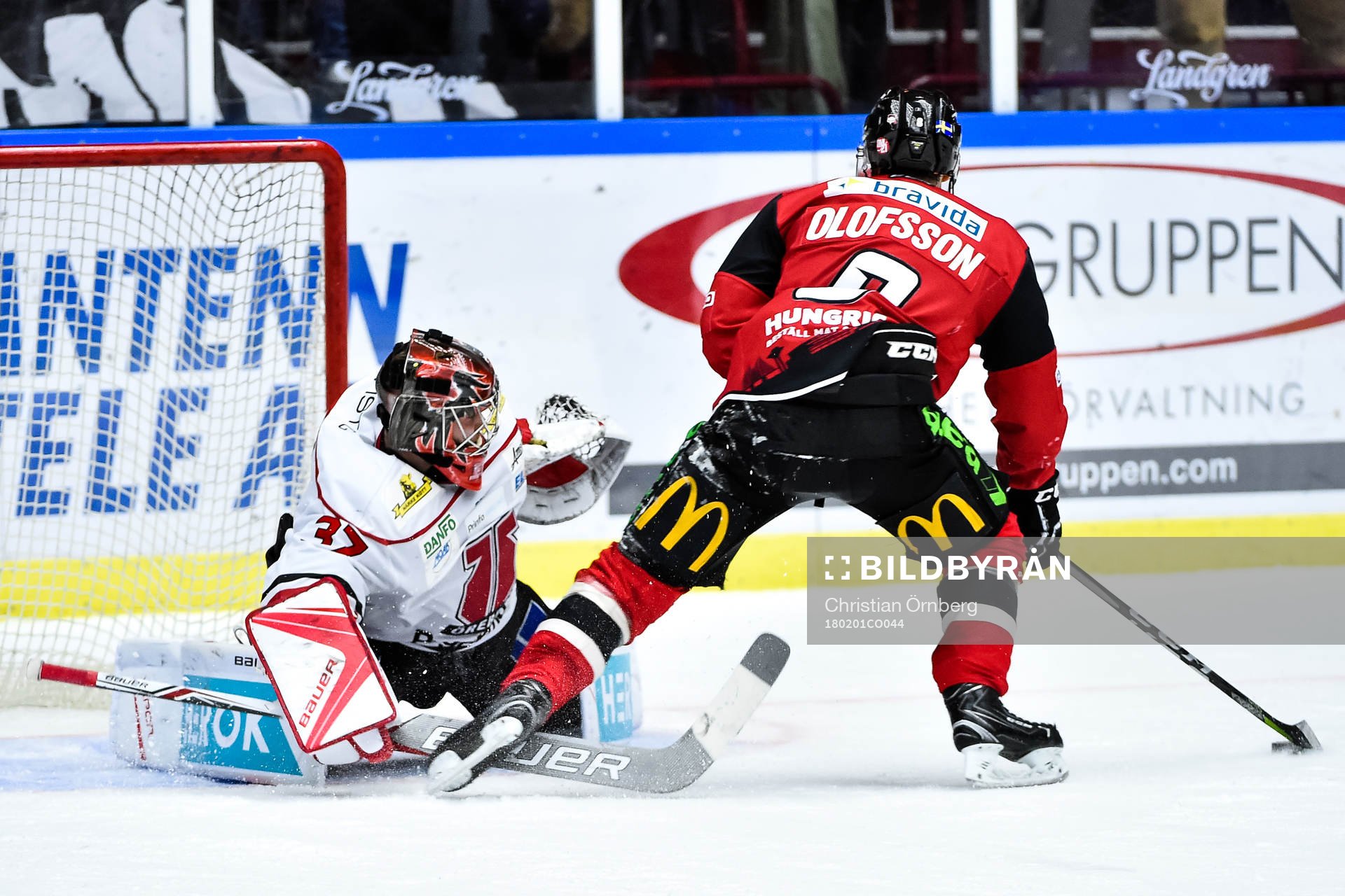 Malmö Redhawks Johan Olofsson missar straff på Örebros