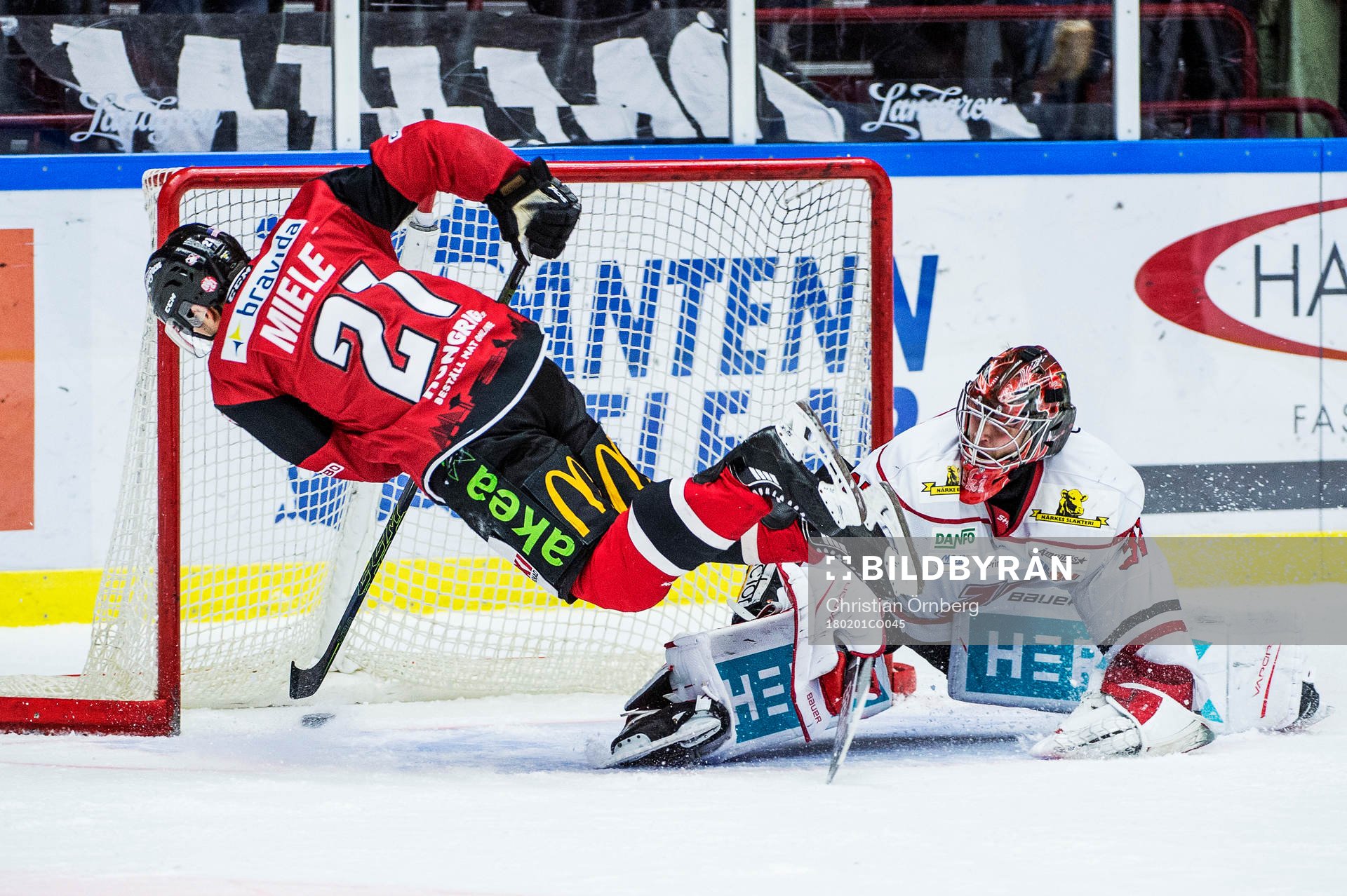 Malmö Redhawks Andy Miele sätter