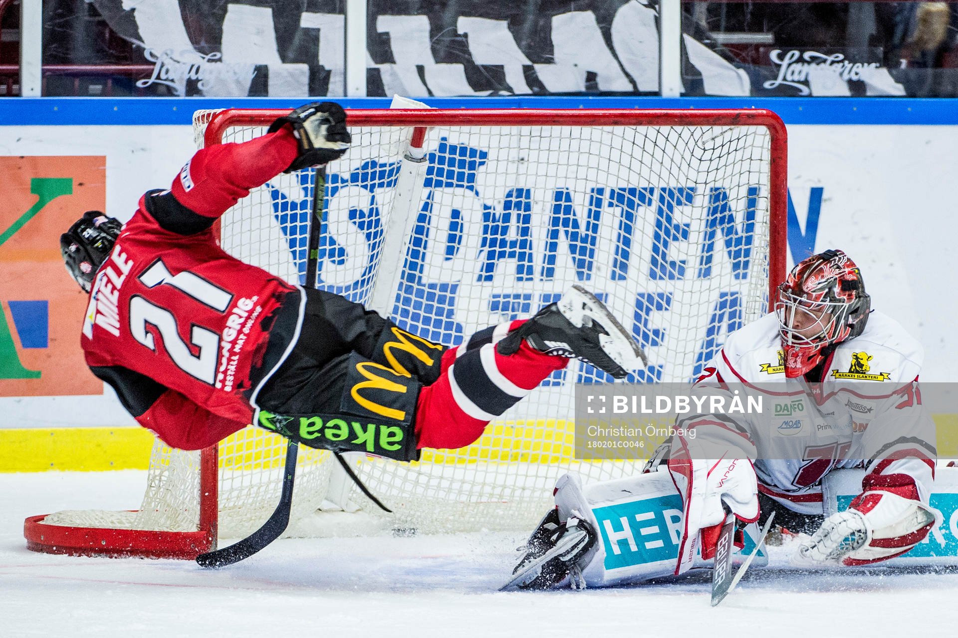 Malmö Redhawks Andy Miele sätter