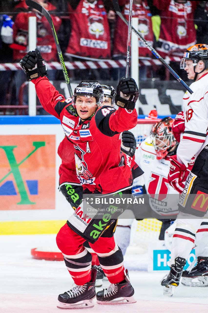 Malmö Redhawks Rhett Rakhshani jublar