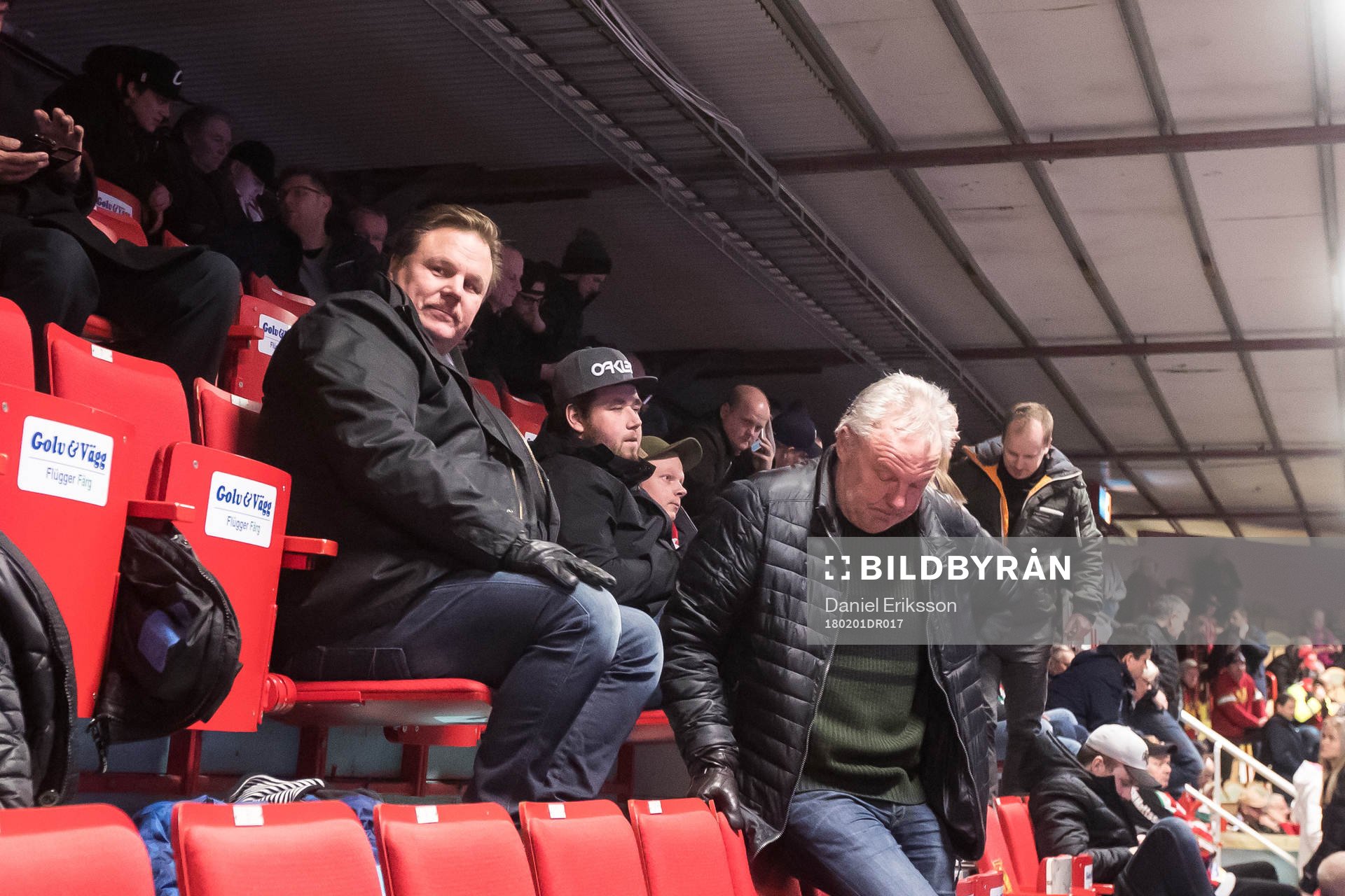Leksands tränare Leif Carlsson på plats i Talas Arena vid