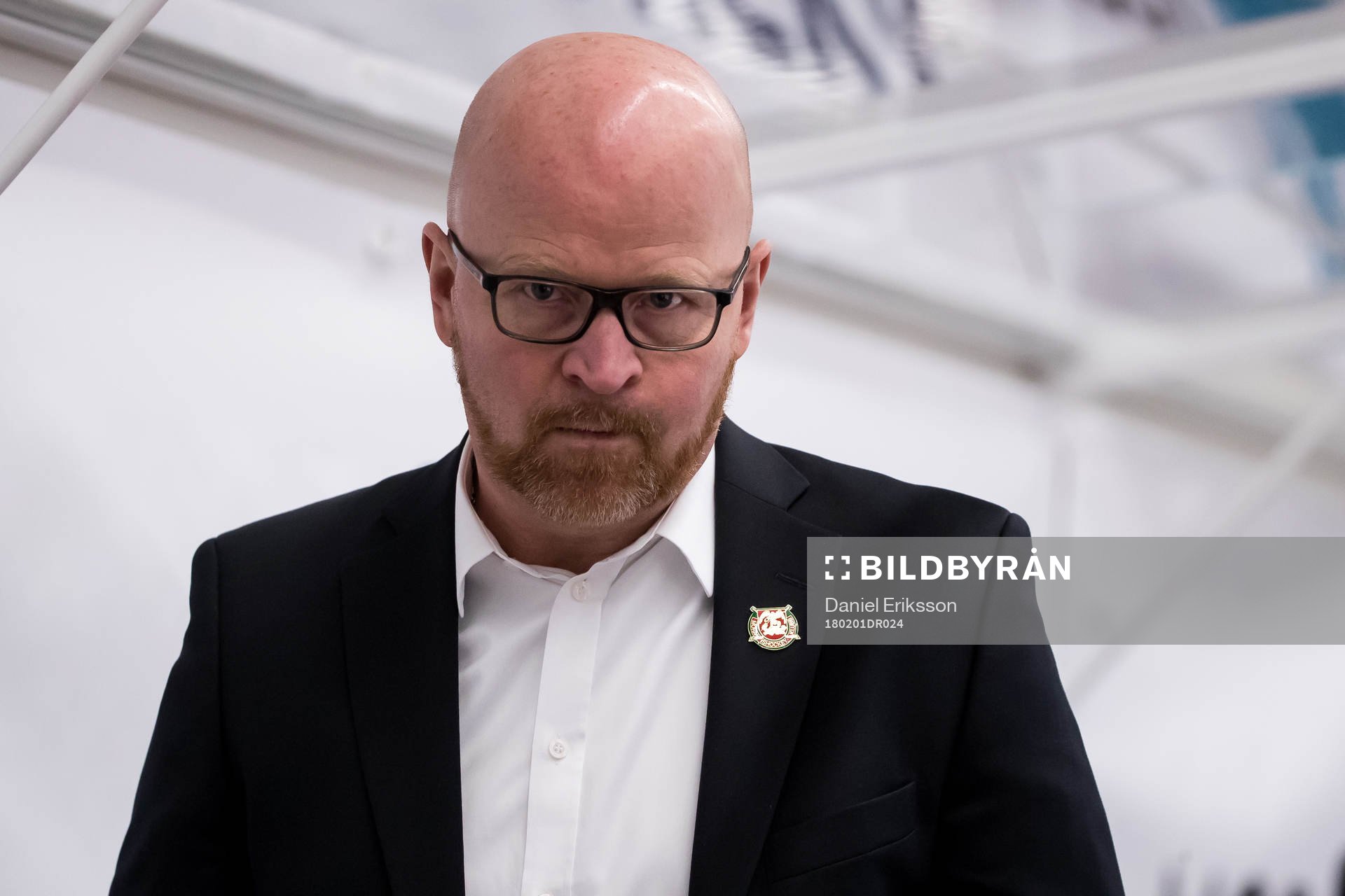 Moras tränare Johan Rosen  i ishockeymatchen i SHL mellan