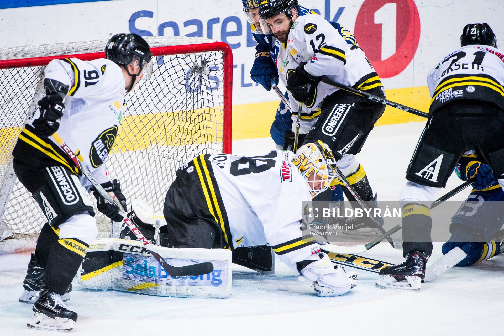 Goaltender Henrik Holm of Stavanger Oilers