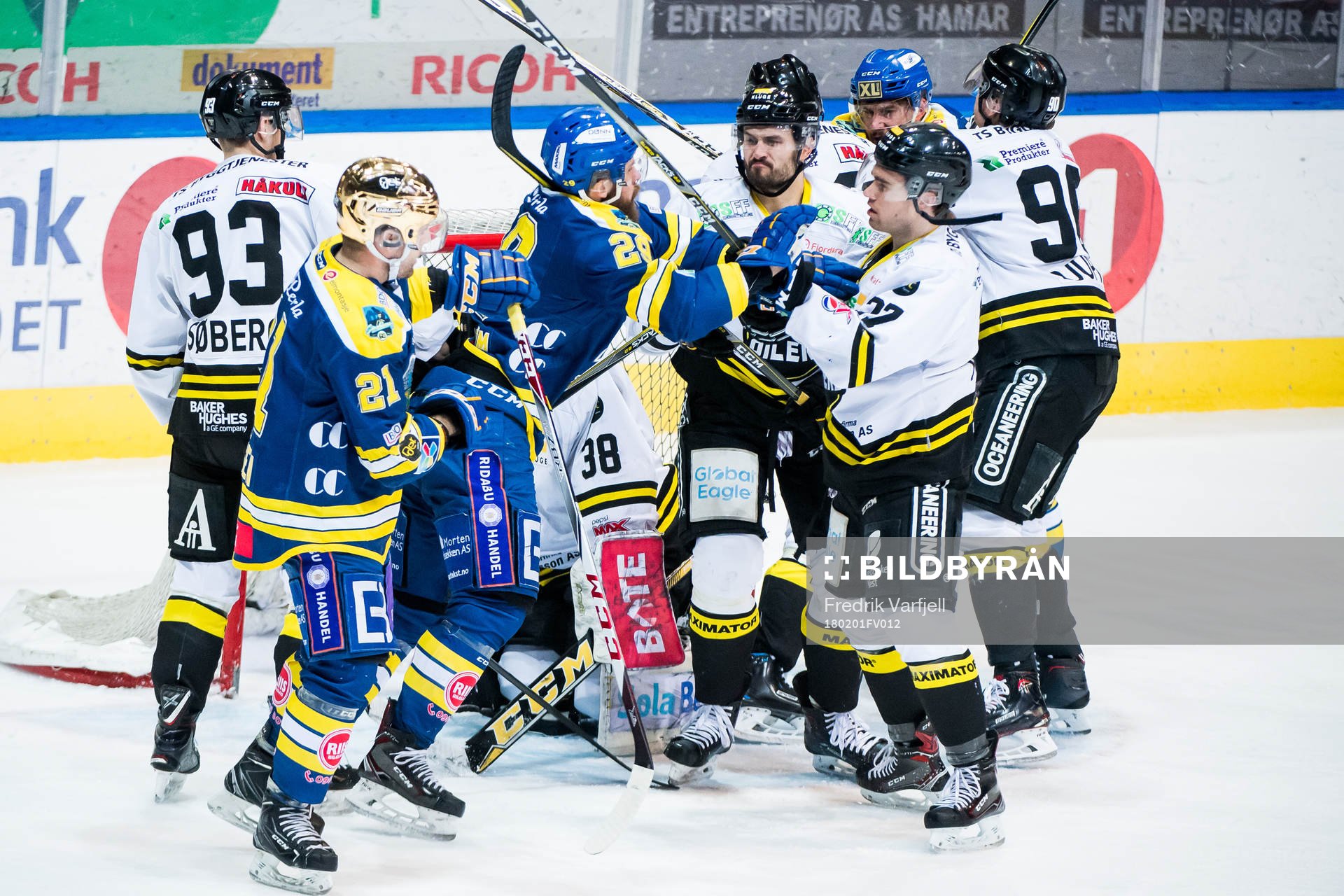 The players are fighting